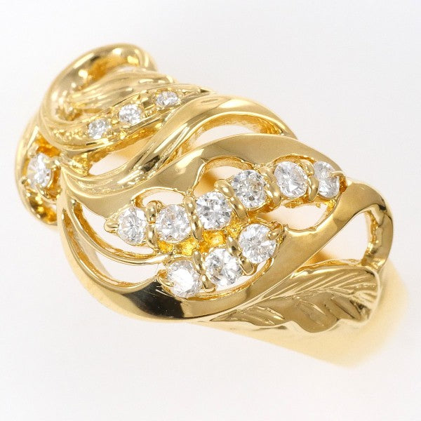 18K Yellow Gold Diamond Ring for Women - Elegant Solitaire Engagement & Wedding Band - Perfect for Proposals, Anniversaries, and Special Occasions