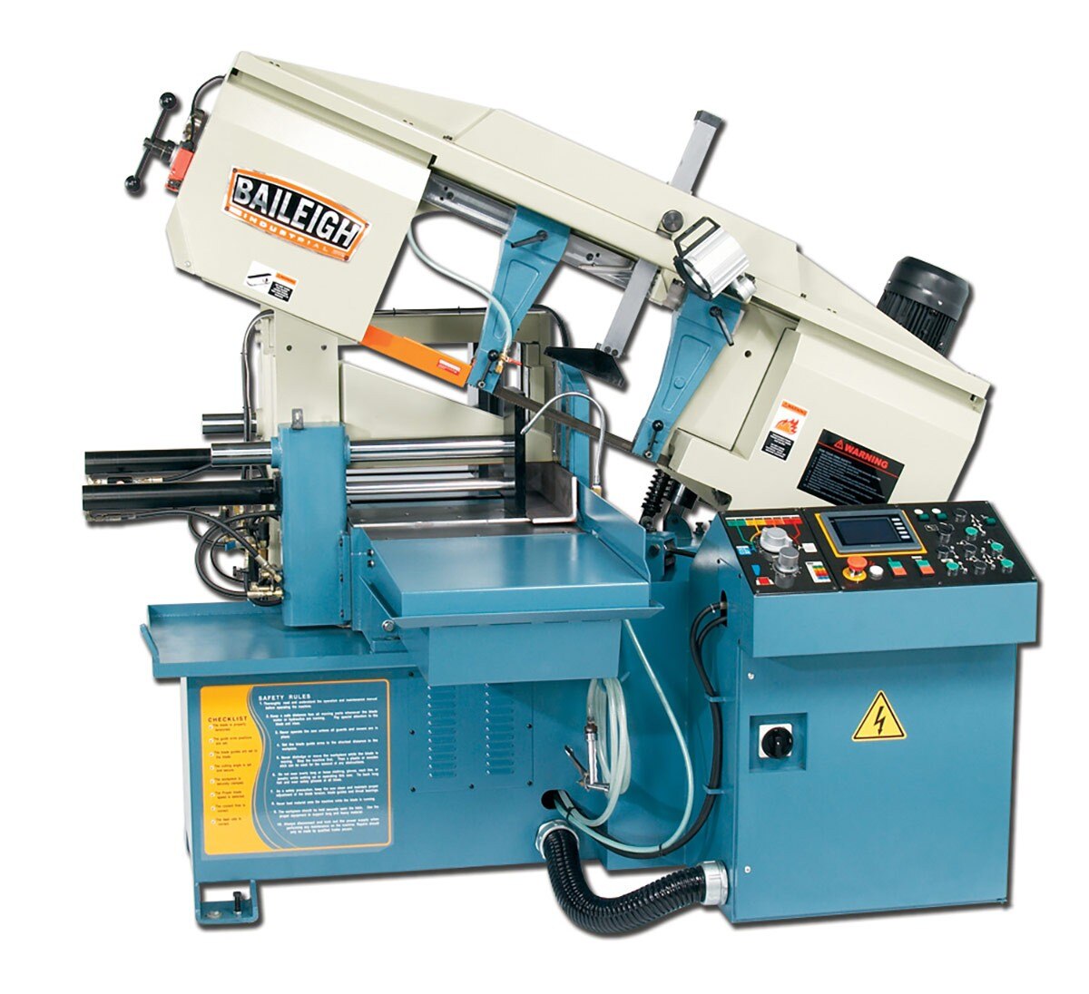 Baileigh Industrial BA9 1001260 BS-20A Automatic Bandsaw - Heavy Duty Metal Cutting for Workshop & Fabrication