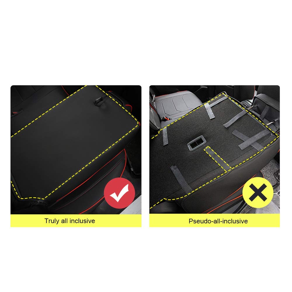 Premium Custom Leather Seat Covers for Land Rover Range Rover 5-Seat (2013-2015) - Red LCD Screen Protection | Luxury Car Interior Upgrade for Road Trips & Daily Commute