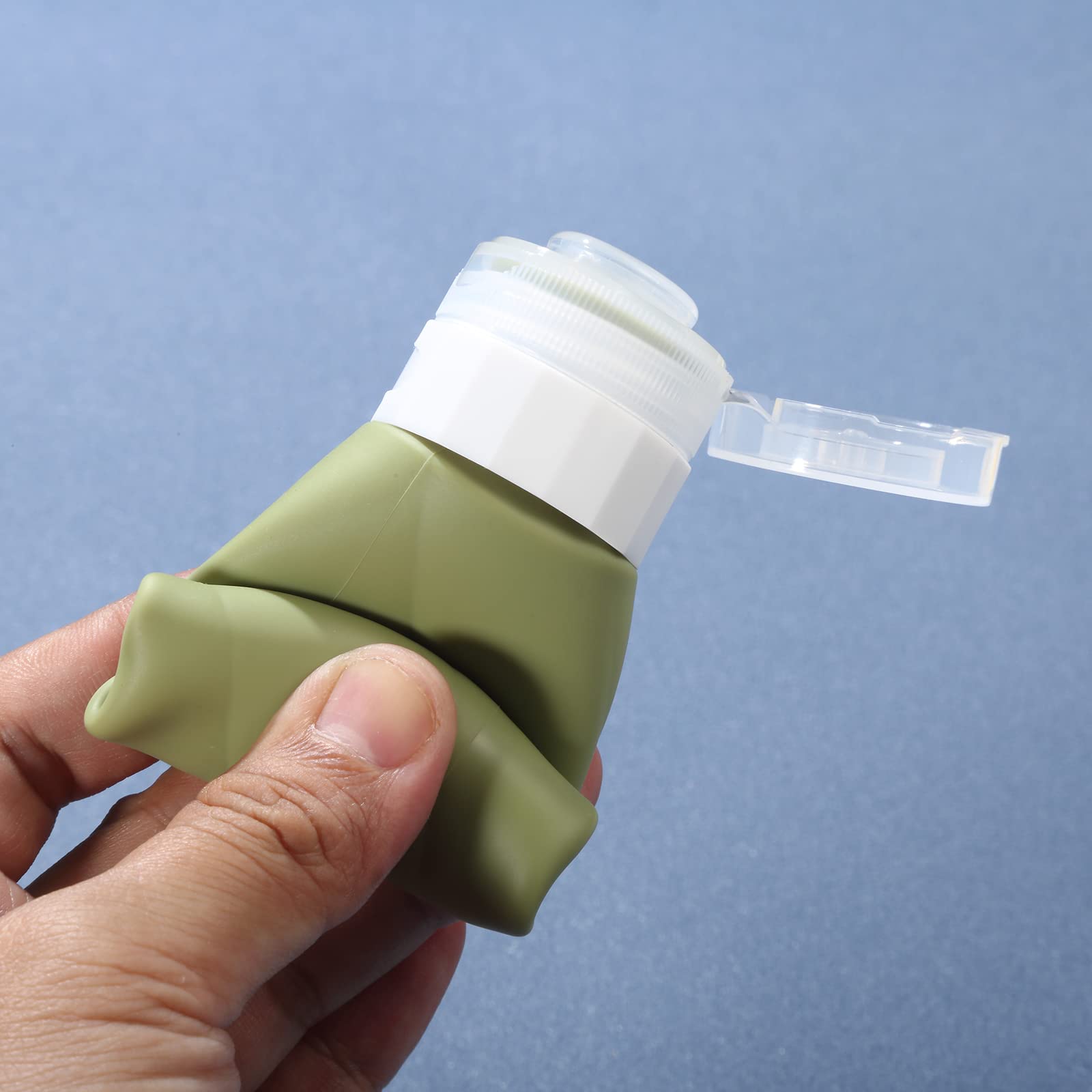 **Gemice 3oz TSA Approved Travel Bottles for Toiletries – BPA Free, Leak Proof & Refillable Travel Size Containers with Clear Toiletry Bag (4 Pack) – Perfect for Air Travel, Camping & Gym Essentials**