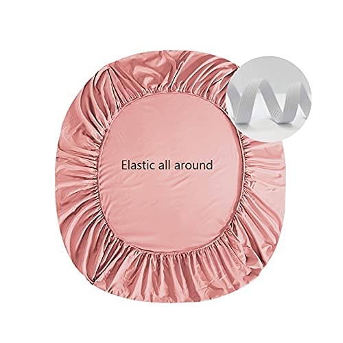 800TC 100% Pima Cotton Deep Pocket Fitted Sheet - Queen Size, Modilan Pink | Ultra Soft Luxury Bedding for Hotel-Style Comfort at Home