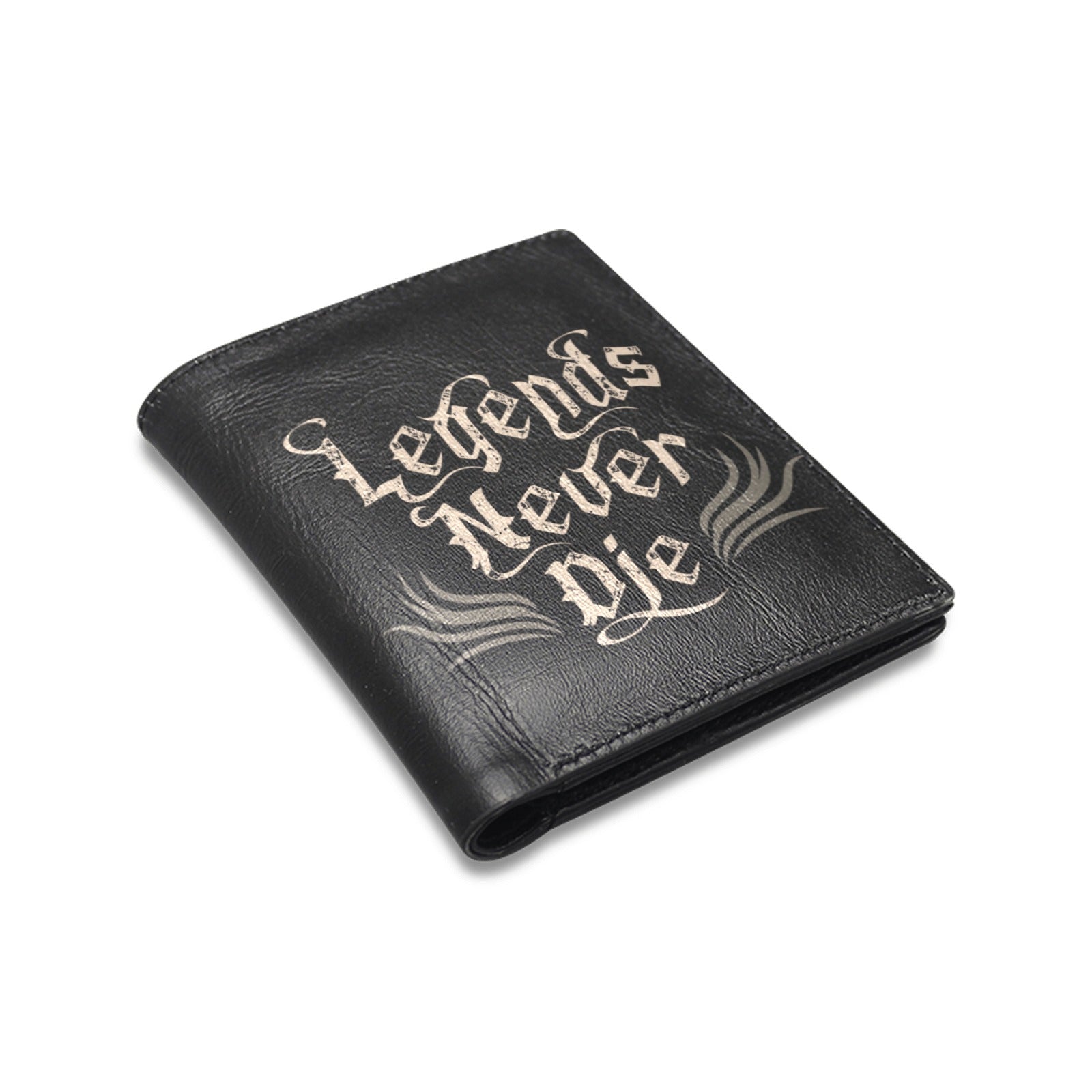 Legends Never Die Genuine Leather Wallet for Men - Stylish & Durable RFID Blocking Bifold Wallet - Perfect for Everyday Use, Travel & Gifts