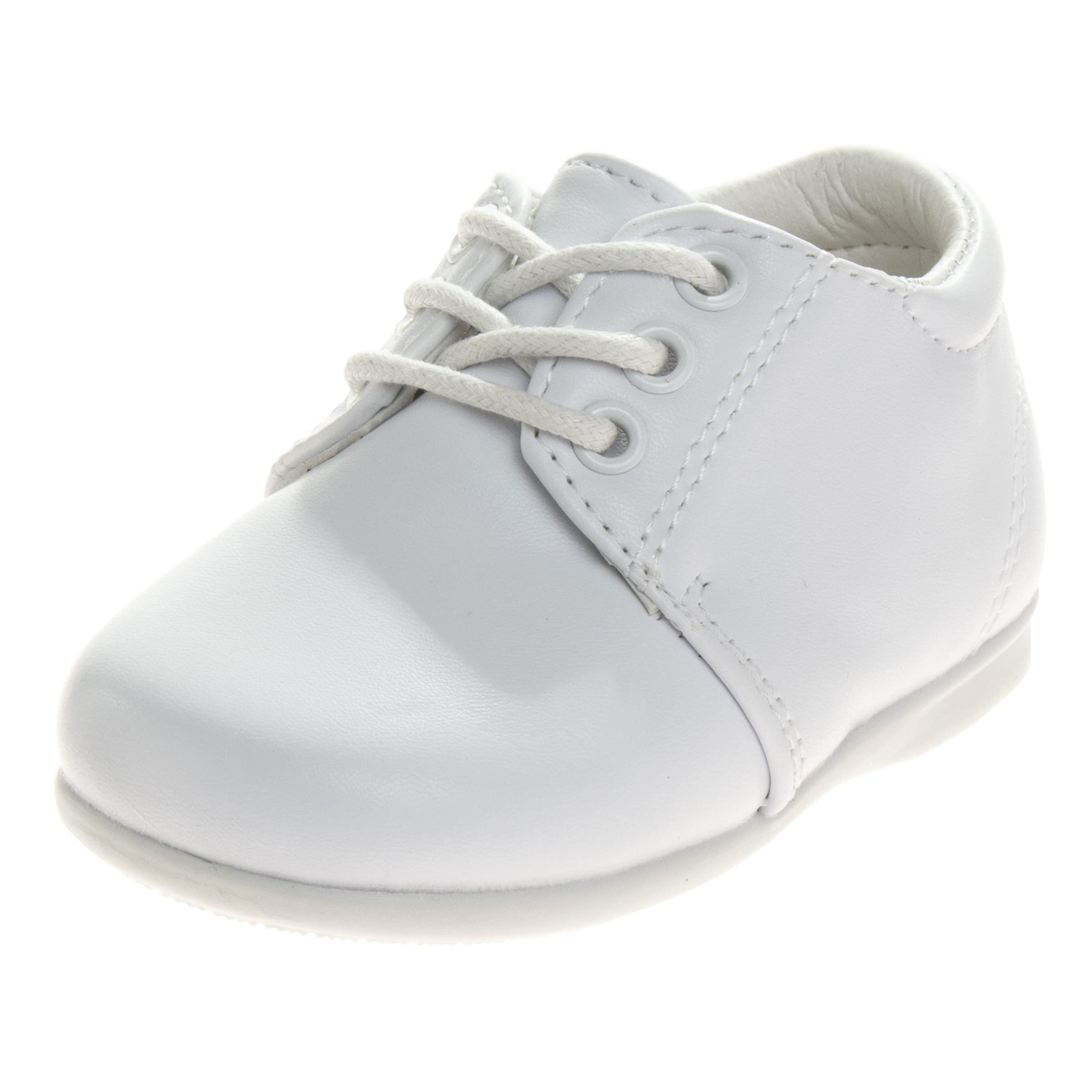 Josmo Baby Boys' Dress Shoes - Casual Leatherette Derby Walking Shoes for Infant Toddler (6-24 Months) - Perfect for Weddings, Parties & Special Occasions