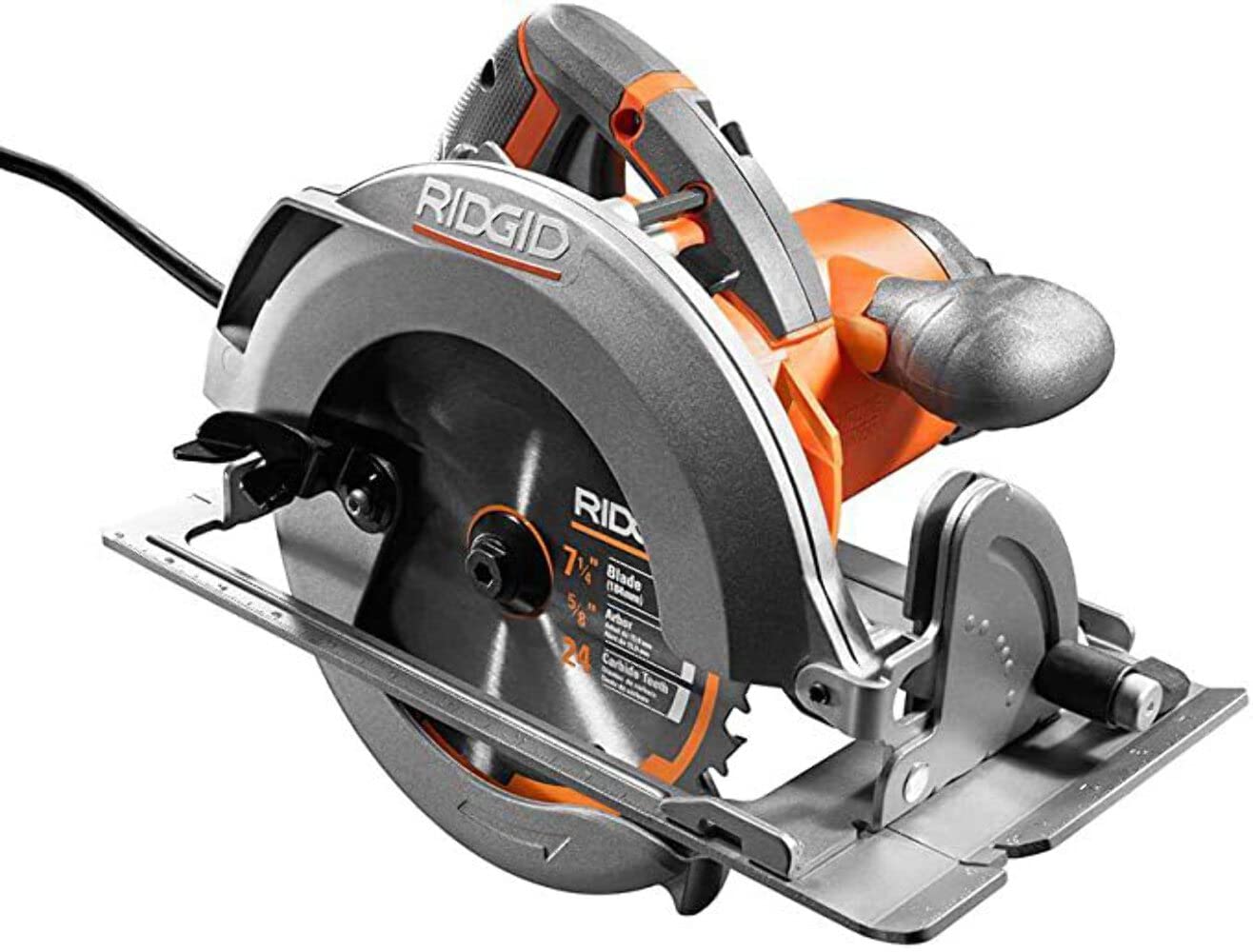 RIDGID 15 Amp 7-1/4 Inch Heavy Duty Circular Saw - Powerful Corded Electric Saw for Woodworking, DIY Projects, and Professional Construction Use