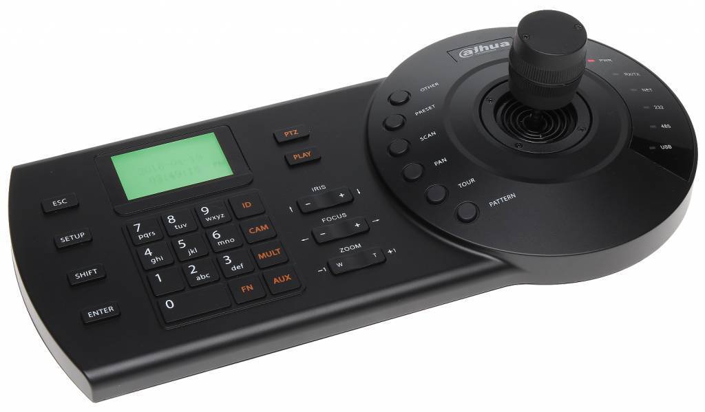 DH NKB1000 Professional PTZ Keyboard Controller for NVR/DVR Systems - Ideal for Security Surveillance and Remote Camera Control