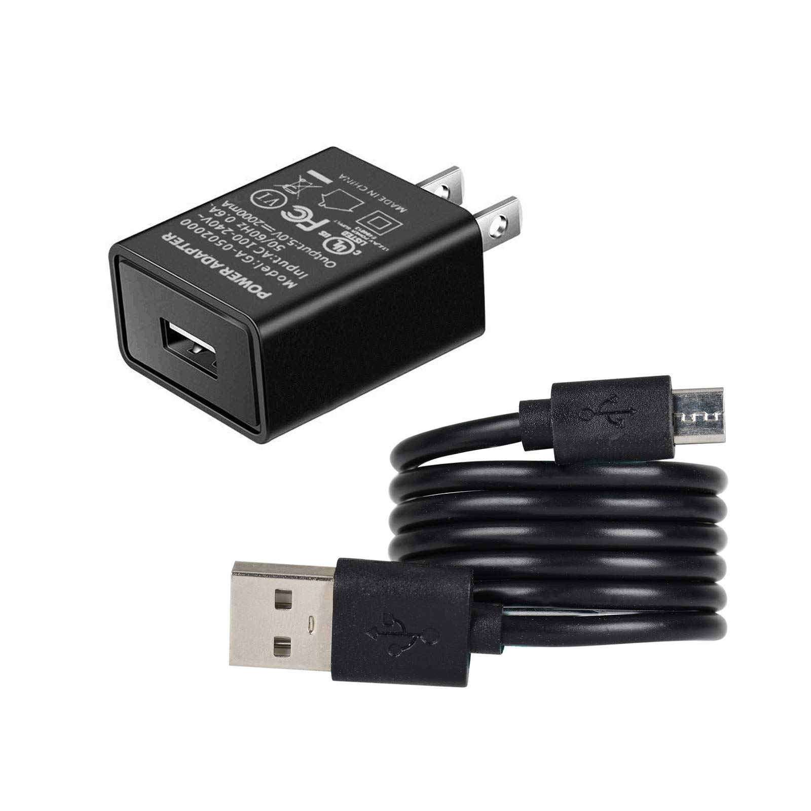Fast Charger for Kindle Fire - 5V 2A USB Wall Charger with 10Ft Micro USB Cable | Compatible with Kindle Fire HD, Fire 7/8/10 & HDX Tablets (6