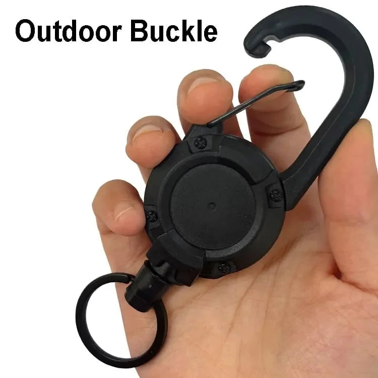 Durable Retractable Key Holder with Kevlar Cord - Secure & Compact Keychain for Home, Office, Car Keys (Ideal for Travel, Work, Gym & Daily Use)