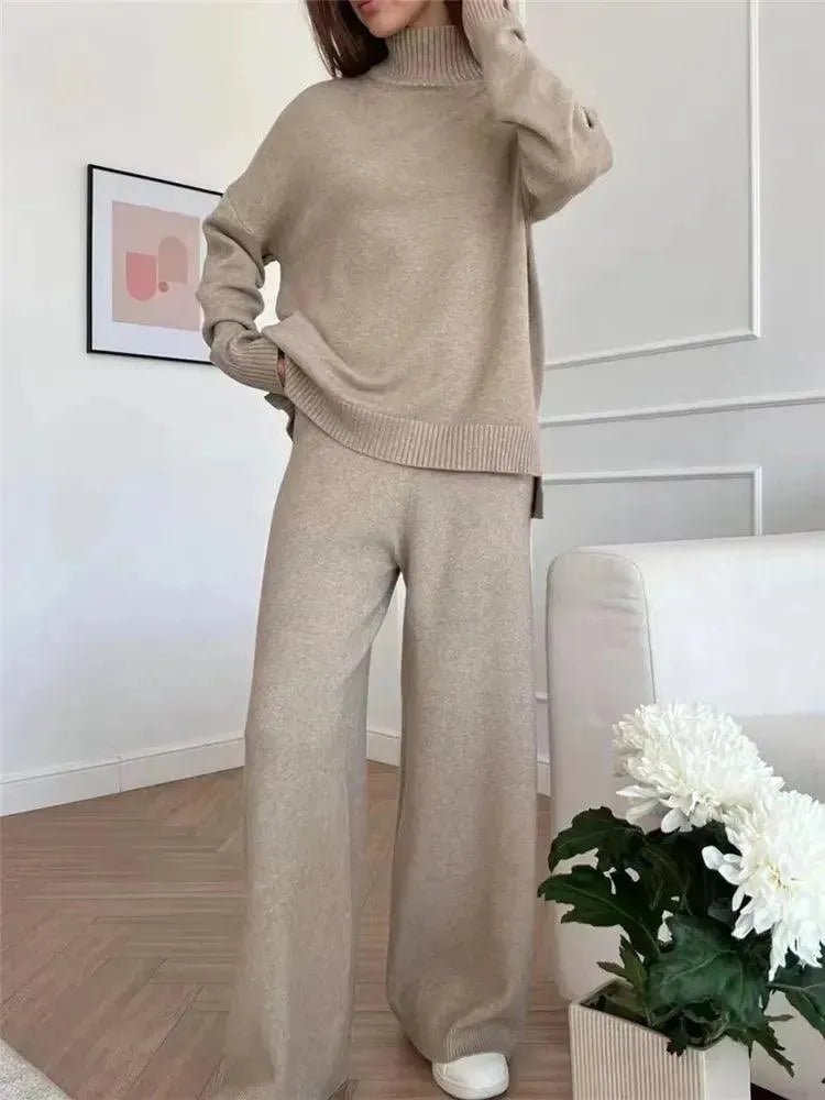 Stylish Women's Ribbed Two Piece Set - Trendy Casual Outfit for Daily Wear, Lounge & Street Style