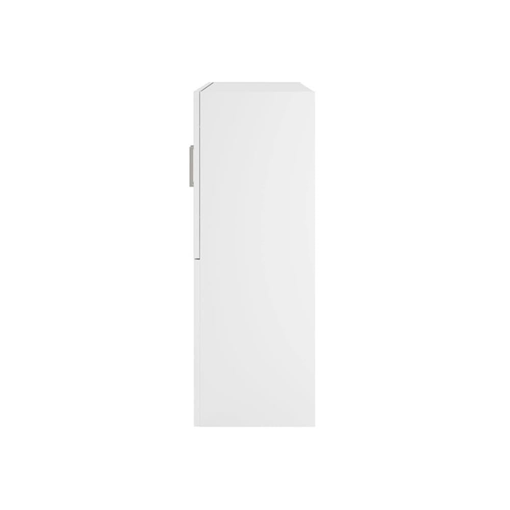 Bush Business Furniture Hampton Heights 60W White Computer Hutch - Desk Attachment for Home Office & Professional Workspace | Perfect for Organizing Files, Books & Office Supplies in Modern Workspaces