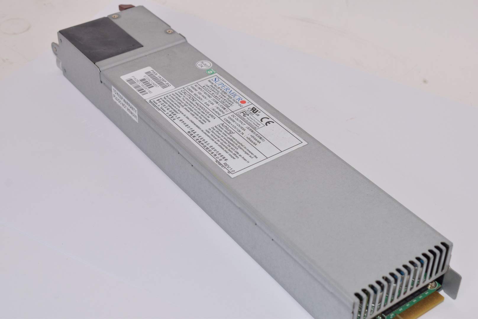 Supermicro PWS-1K28P-SQ 1280W 80 Plus Platinum Power Supply with PMBus - High Efficiency Server PSU for Data Centers, Workstations & Enterprise Systems