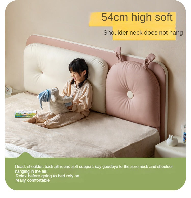 Organic Soft Leather Kids Rabbit Bed - Cozy & Safe for Baby's Nursery, Toddler Room, or Playtime Comfort