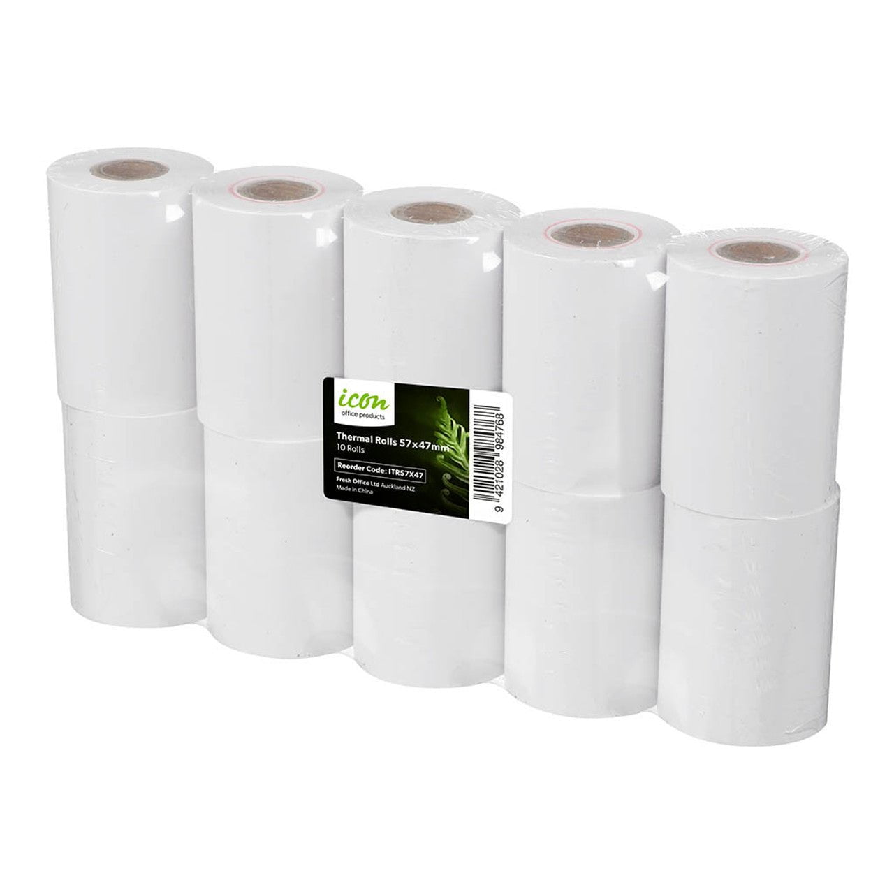 57mm x 47mm Thermal Paper Rolls - 10 Pack for POS Receipts | Compatible with Eftpos, Cash Registers & Credit Card Terminals | Perfect for Retail Stores, Restaurants & Small Businesses