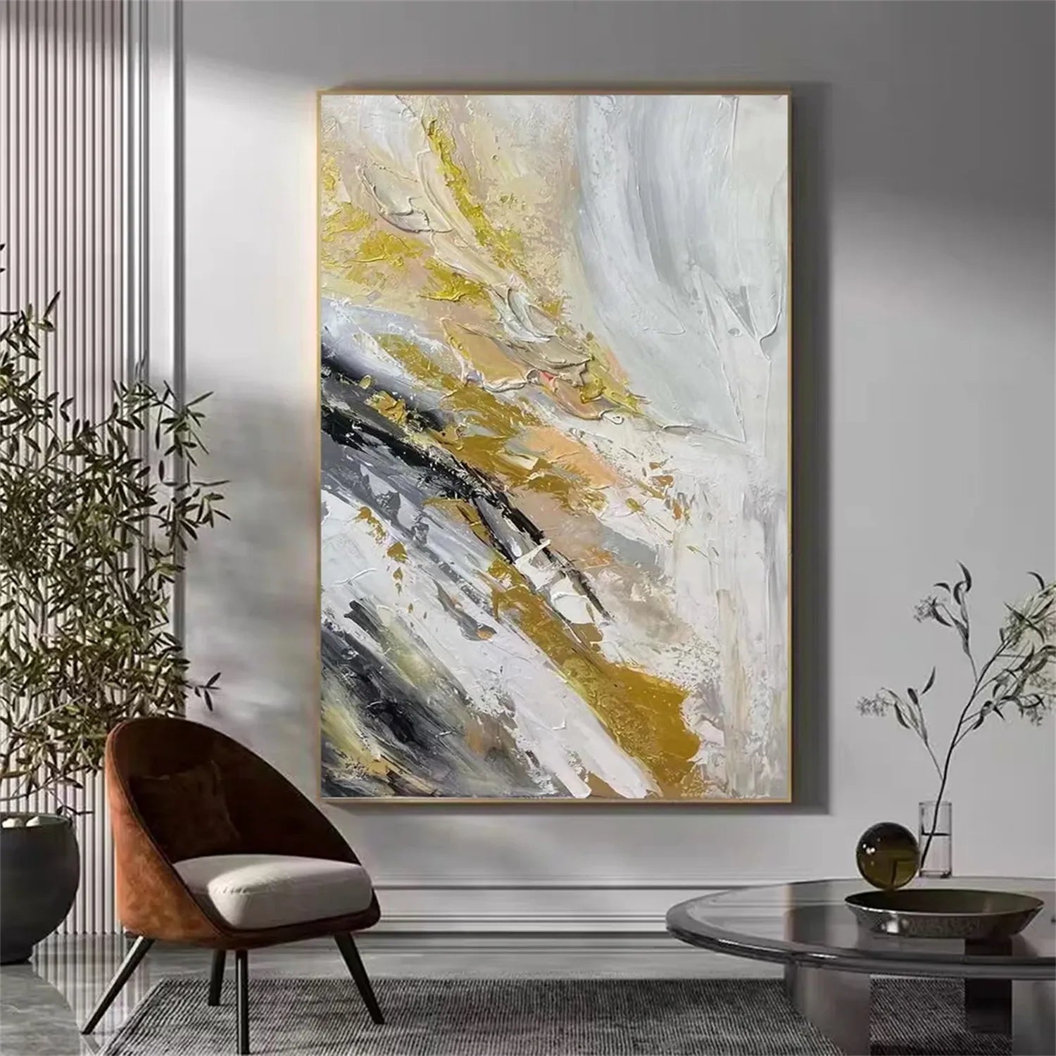 Abstract Painting #AB 251 - Modern Canvas Wall Art for Home & Office Decor - Perfect for Living Room, Bedroom, or Workspace
