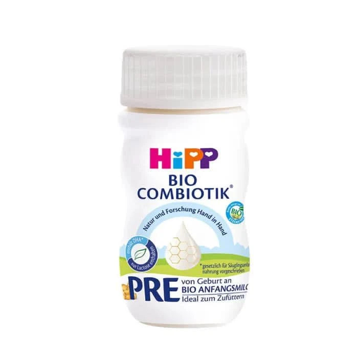 Hipp Combiotik PRE Ready to Feed Liquid Milk Formula - 90ml (Exp: 4/20/25) - Perfect for Newborns & Infants On-The-Go Feeding