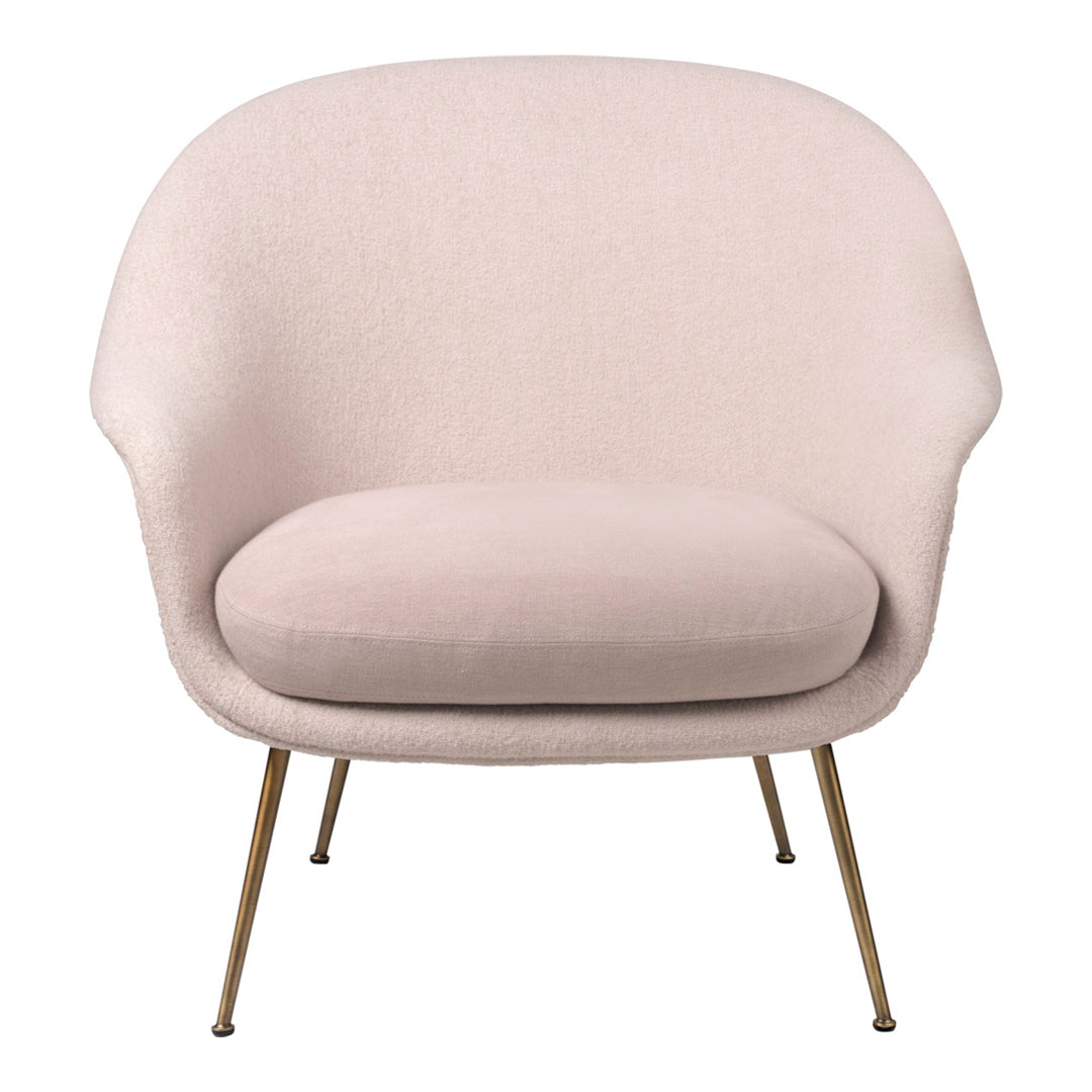 Bat Lounge Chair - Low Back Design with Conic Base for Modern Living Room, Patio, or Office Relaxation