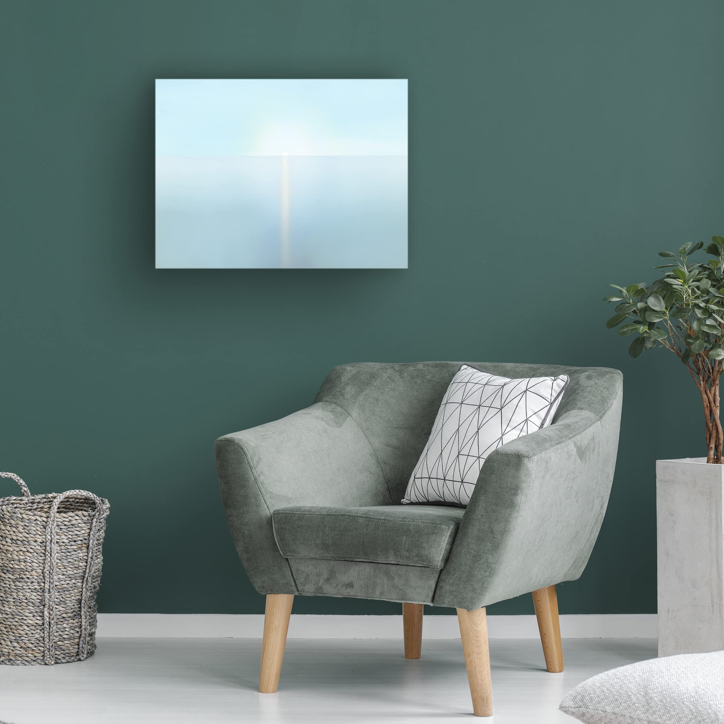 James McLoughlin 'Seascape Photo IV' Framed Canvas Wall Art - Coastal Beach Decor for Living Room, Bedroom & Office - Premium Trademark Fine Art Print