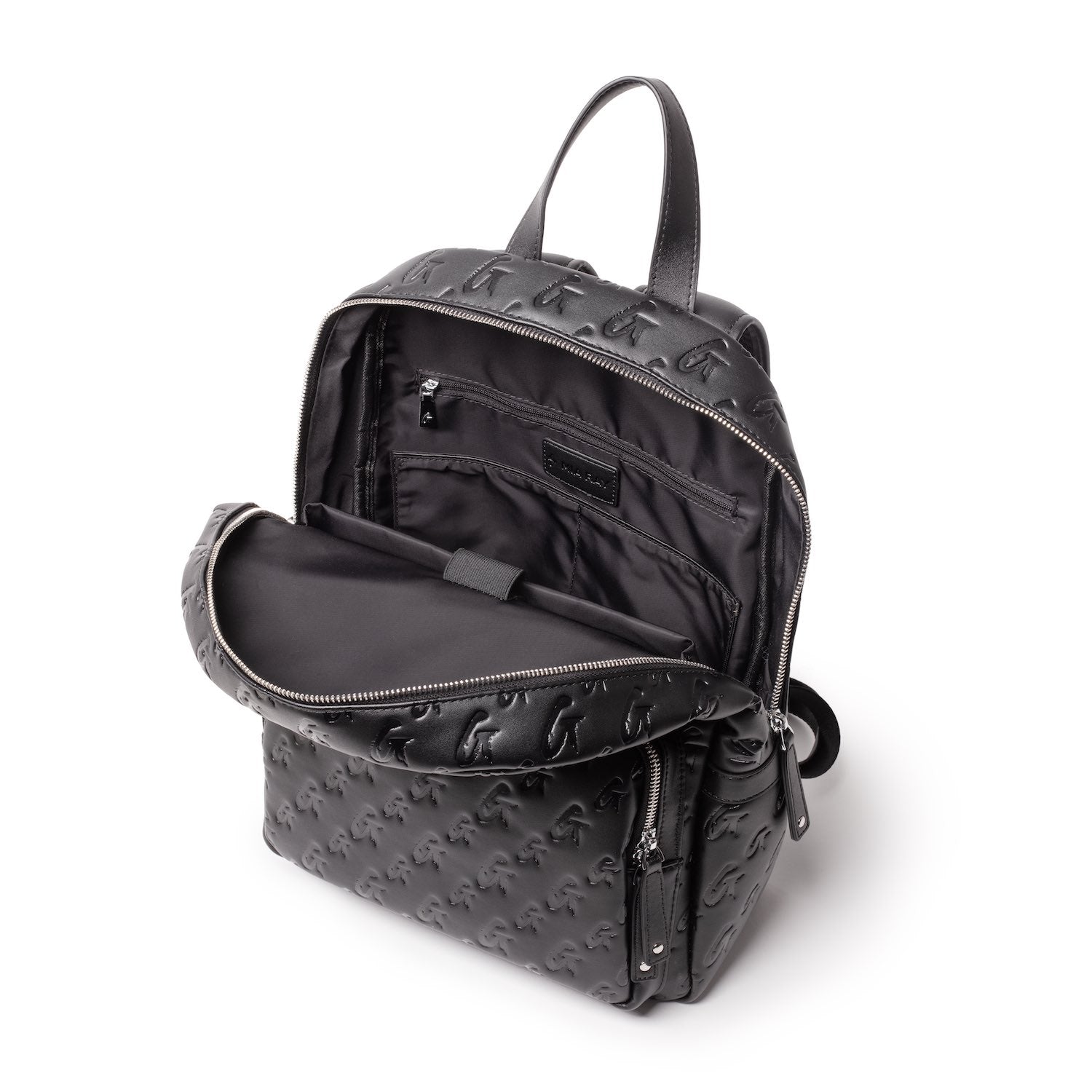 MONOGRAM Unisex Backpack - Stylish Durable Black Backpack for Men & Women | Perfect for Travel, Work & School