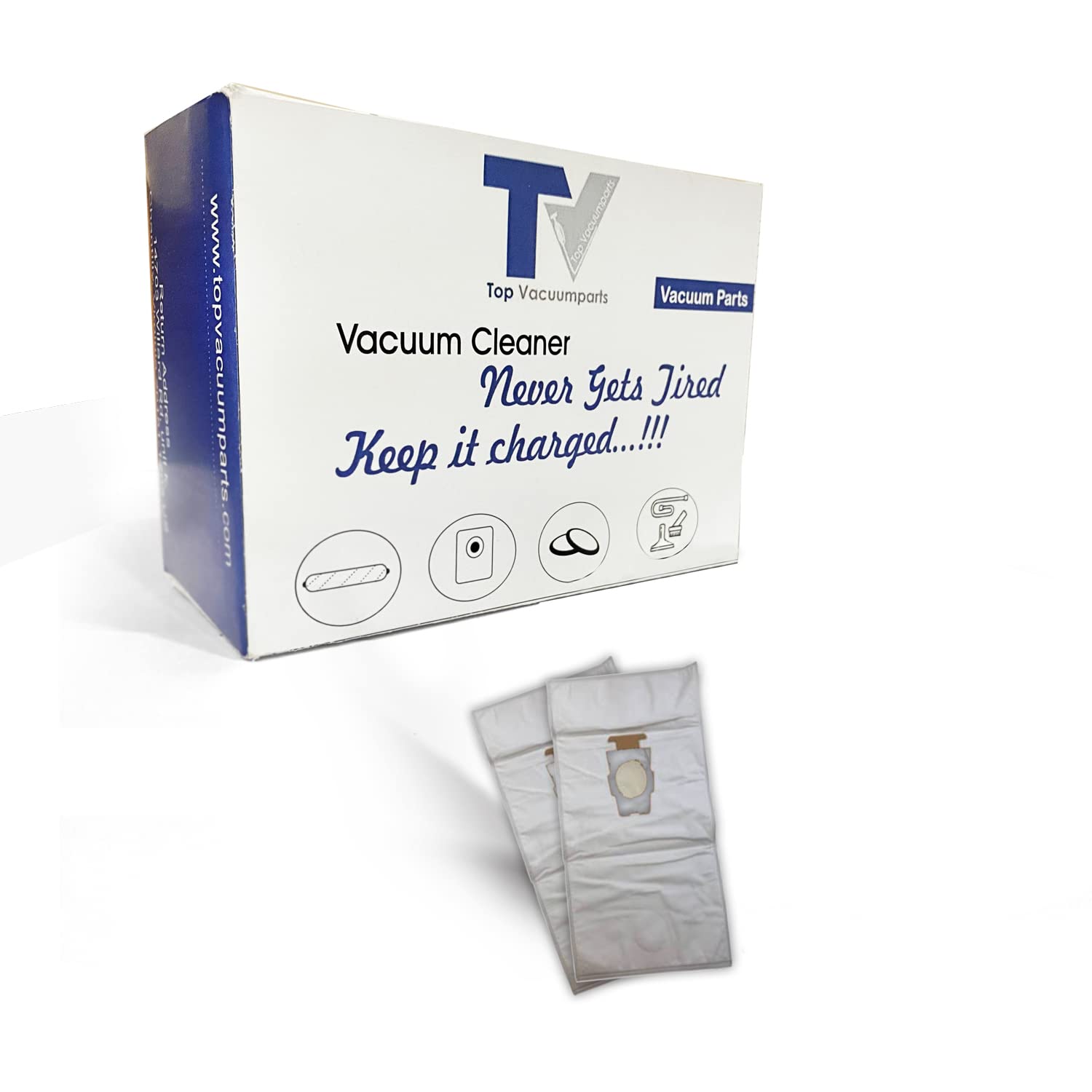 Original Kirby Vacuum Cleaner Replacement Paper Bags (2-Pack) - Compatible with Kirby Upright Models - Part #205814A - Perfect for Home Cleaning & Pet Hair Removal