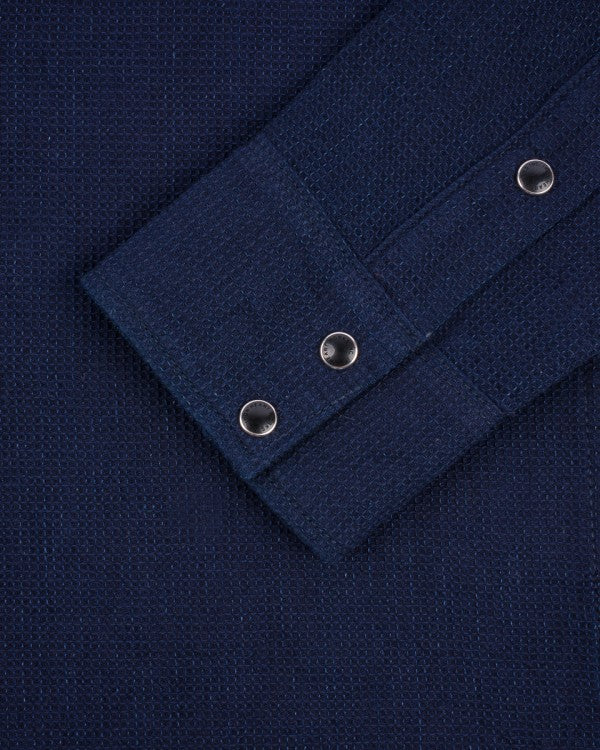 Iron Heart IHSH 413 5oz Selvedge Dobby Cloth Western Shirt - Premium Denim Workwear for Cowboy Style & Outdoor Adventures