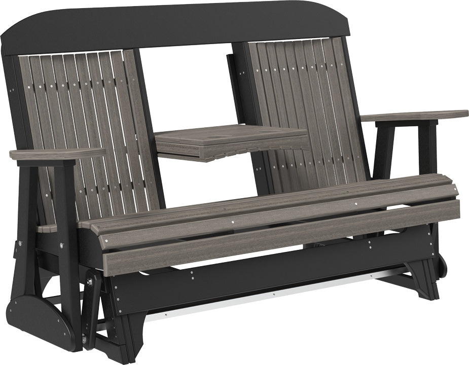 LuxCraft 5-Foot Classic Glider Rocking Chair - Perfect for Nursery, Bedroom, or Porch Relaxation | Comfortable & Stylish Seating for Parents & Seniors