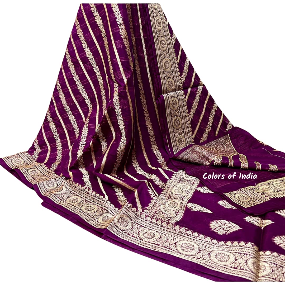 Elegant Purple Party Wear Saree with Matching Blouse - Women's New Arrival Indian Traditional Dress for Weddings, Festivals & Special Occasions - Free Shipping