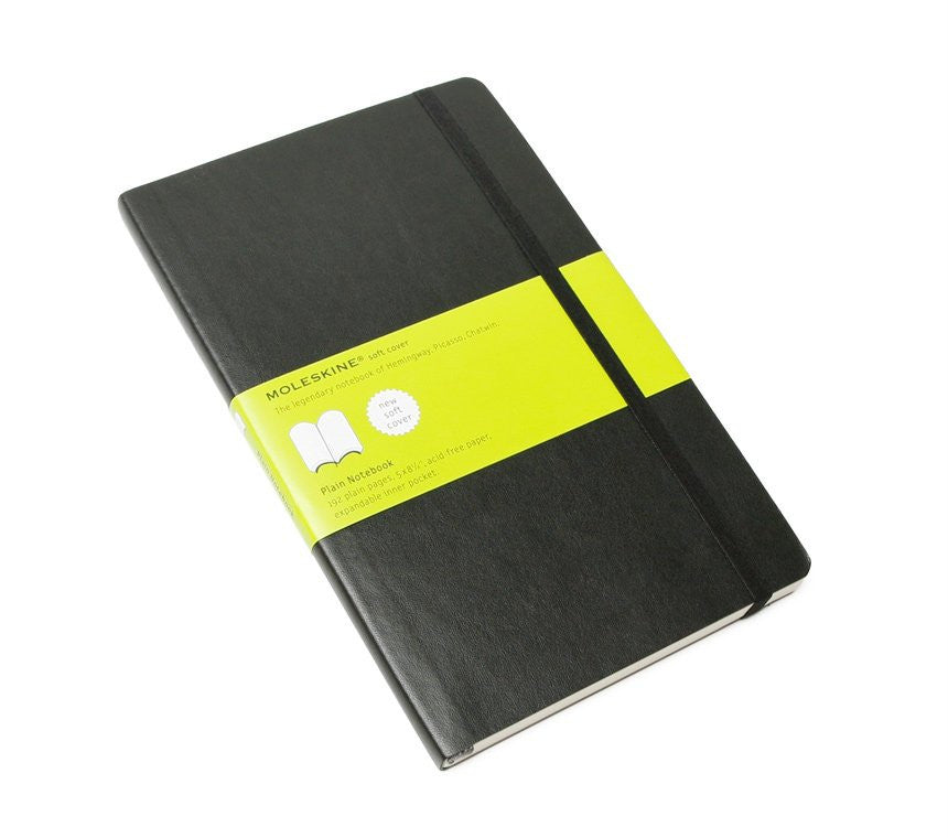 Moleskine Classic Plain Notebook - Hard Cover, Large (5