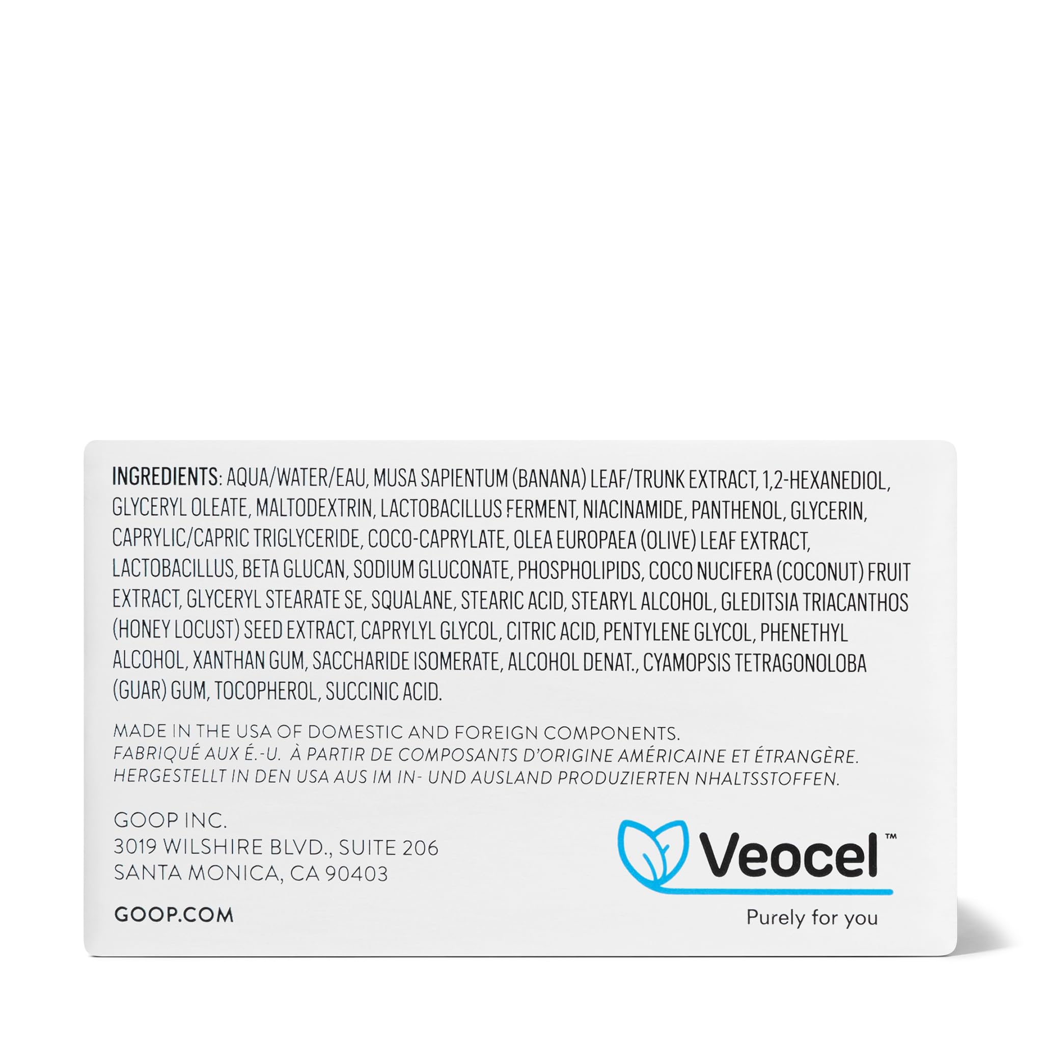 Goop Beauty Under Eye Masks for Puffy Eyes & Dark Circles | VEOCEL Lyocell Eye Patches with Niacinamide Serum | Reduces Fine Lines, Wrinkles & Crow's Feet | Paraben & Silicone Free | 30 Pairs | Perfect for Travel, Spa Days & Overnight Skincare Routine