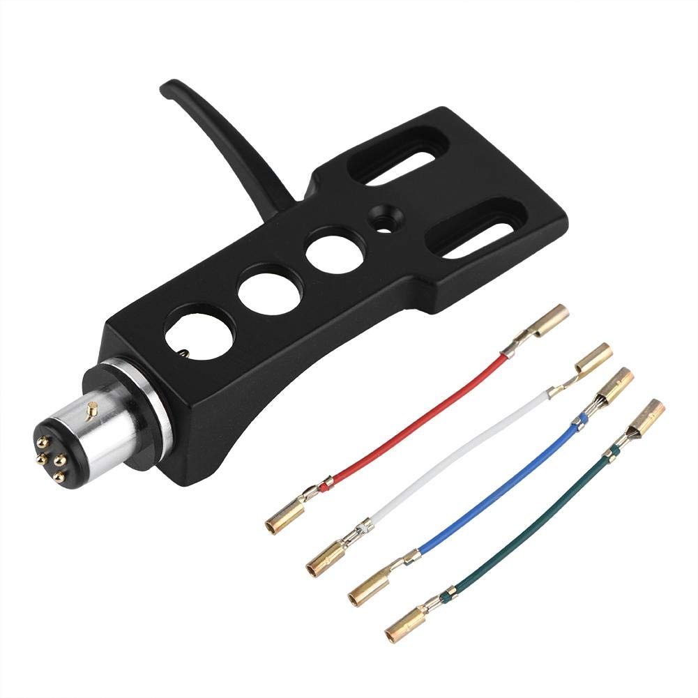 Universal Plastic Turntable Headshell Replacement with Oxygen-Free Copper Wires - Compatible with Most Phono Cartridges - Perfect for Vinyl Record Players & DJ Turntables