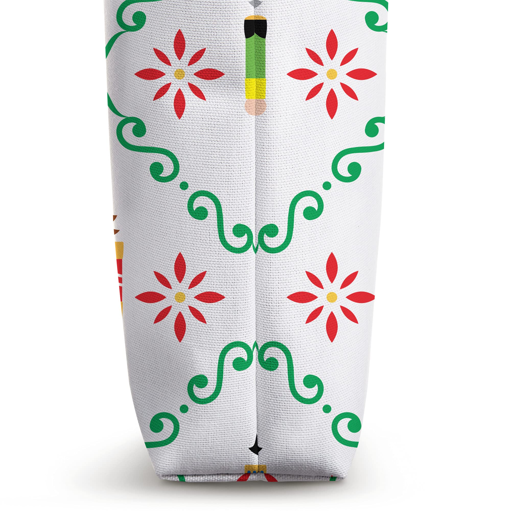 Nutcracker Ballet Christmas Tote Bag - Holiday Dance Themed Winter Fashion Handbag for Ballet Lovers & Christmas Shopping