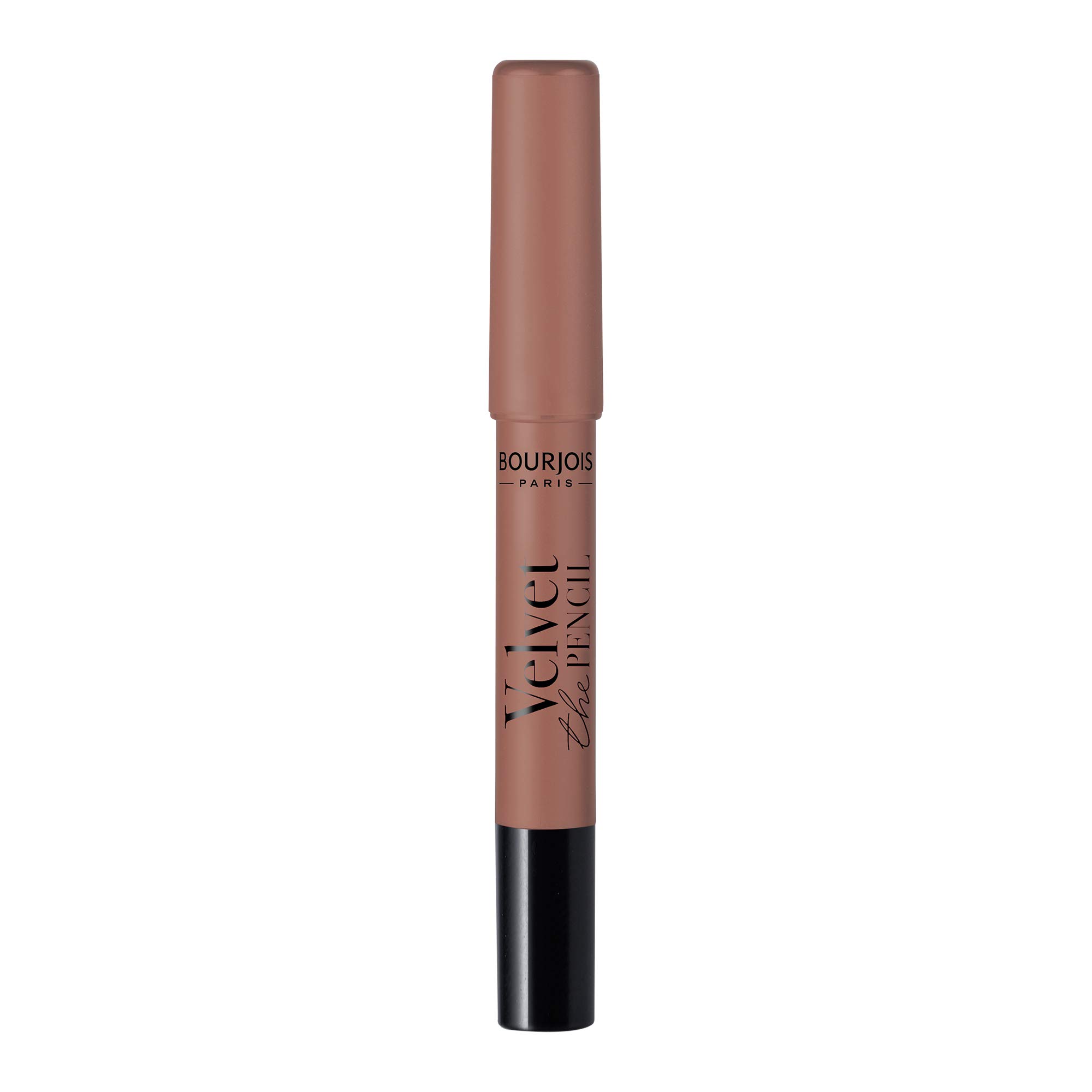 Bourjois Velvet The Pencil Lip Liner 02 Beige à Croquer - Long Lasting Matte Lip Liner for Natural Nude Makeup | Perfect for Everyday Wear, Date Night & Professional Makeup Looks