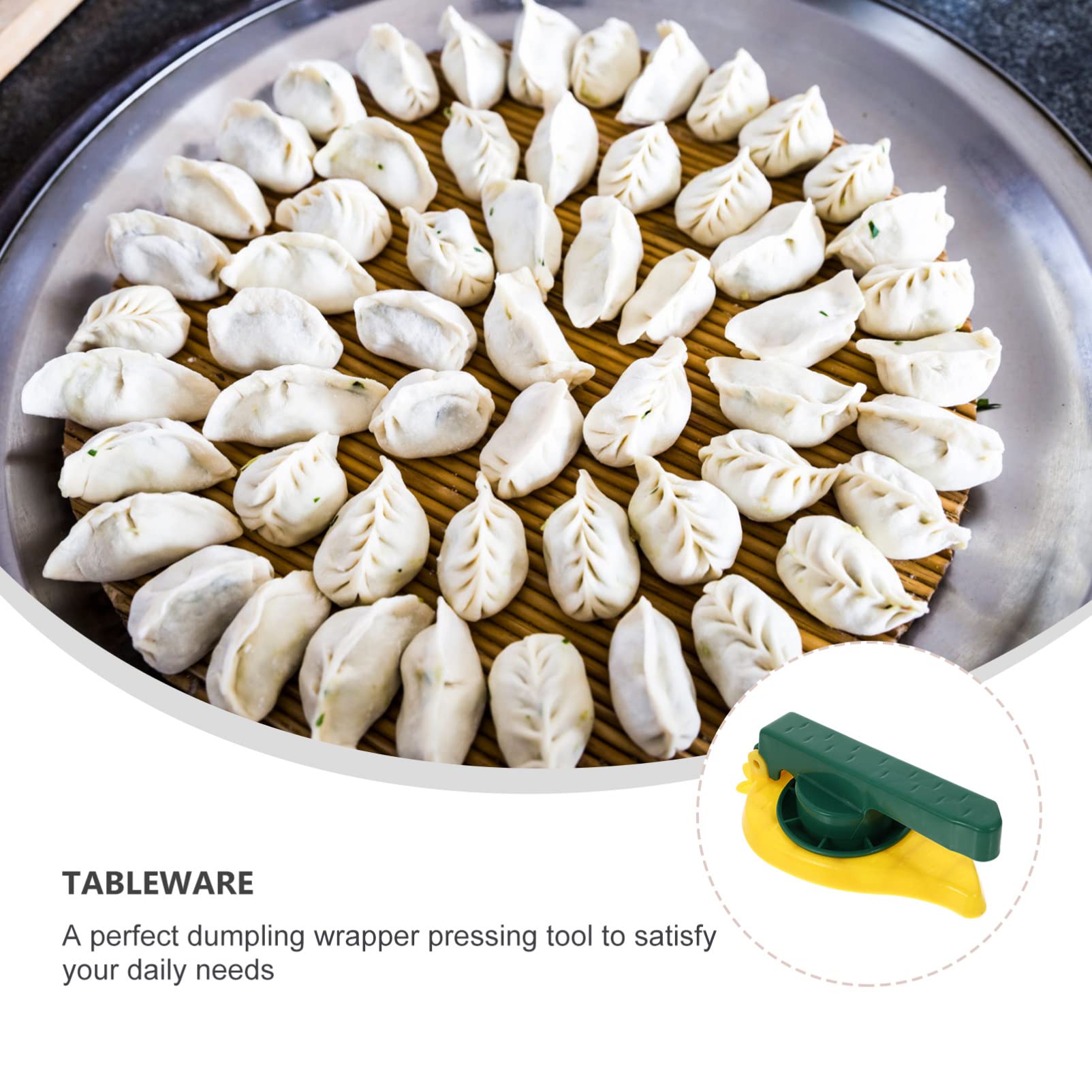 Mini Waffle Maker & Dumpling Press - Hemoton Handheld Rotating Tofu Press for Homemade Dumplings, Waffles & Cheese - Perfect for Kitchen, Camping & Small Space Cooking