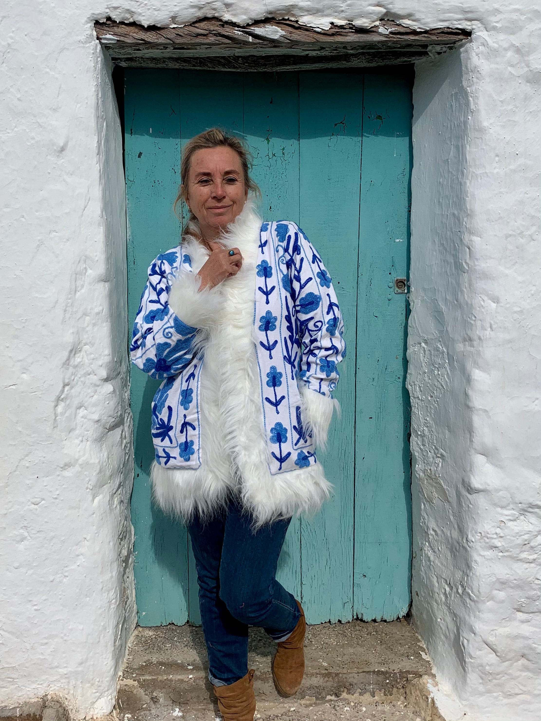 Boho Gypsy Ibiza Jacket - Stylish Hippie Embroidered Kimono Cover Up for Women | Perfect for Beach, Festival, and Vacation Outfits
