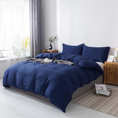 Dark Blue Duvet Cover With Comforter