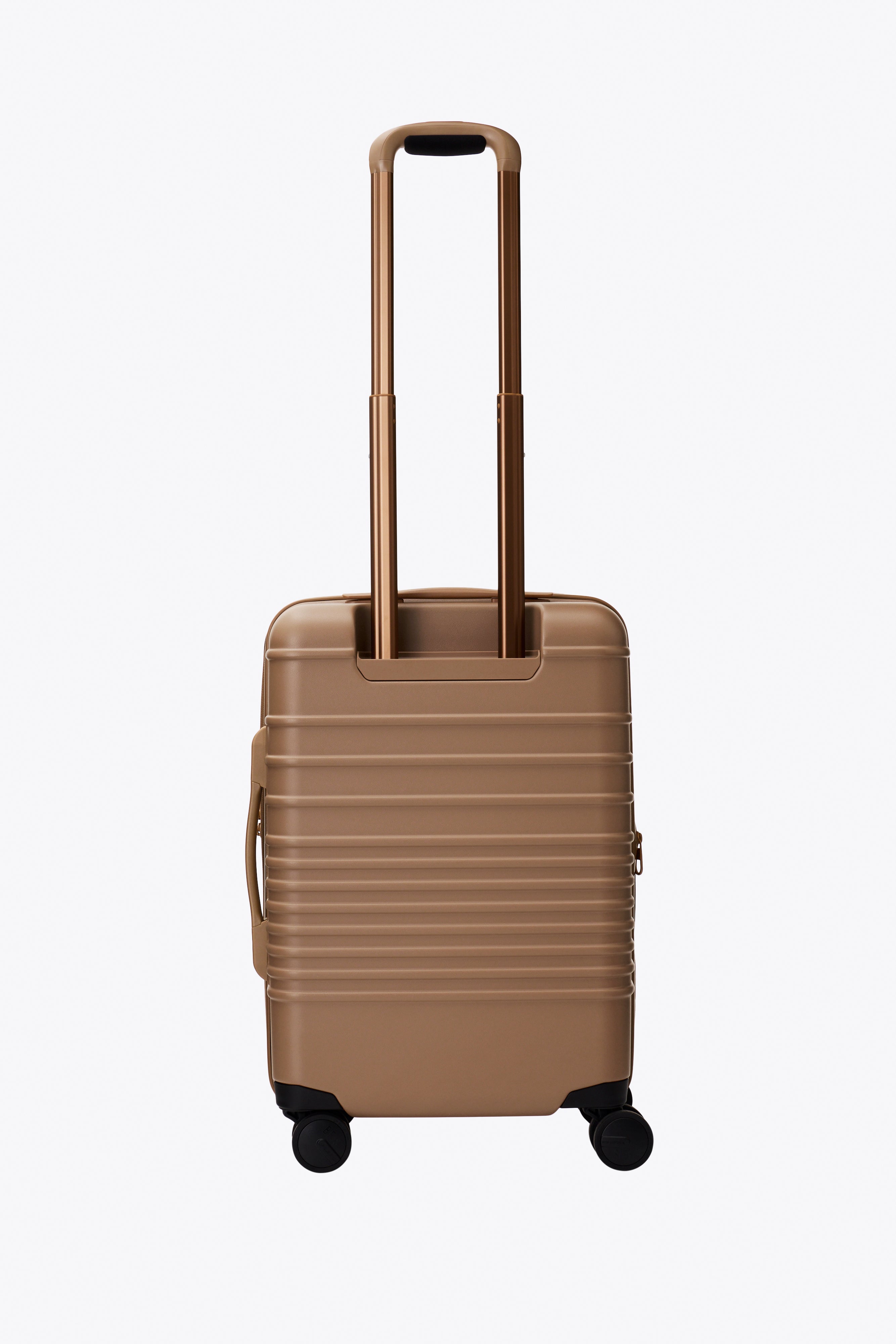 Premium Camel-Colored Carry-On Roller Luggage - Lightweight & Durable for Business Travel & Weekend Getaways