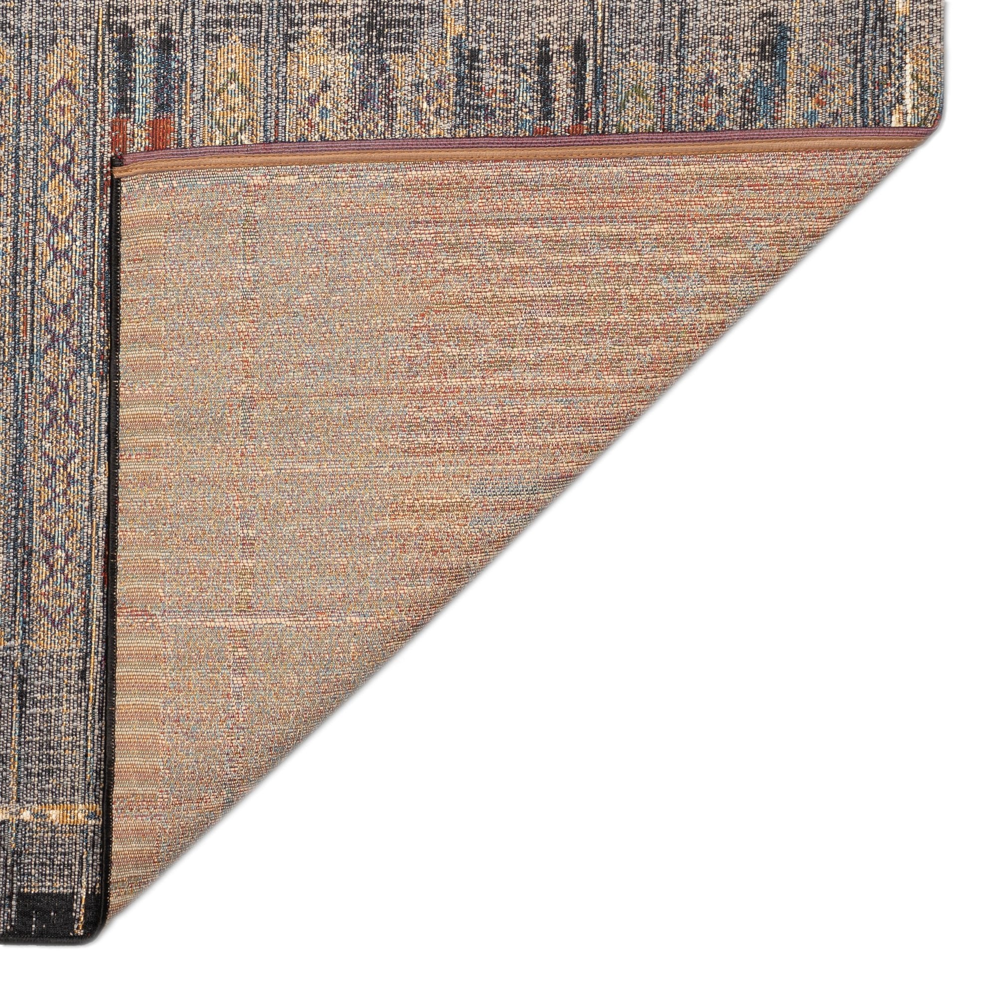 Liora Manne Marina Tribal Stripe Indoor/Outdoor Area Rug - Black | Boho Chic Home Decor for Living Room, Bedroom, Patio & Porch