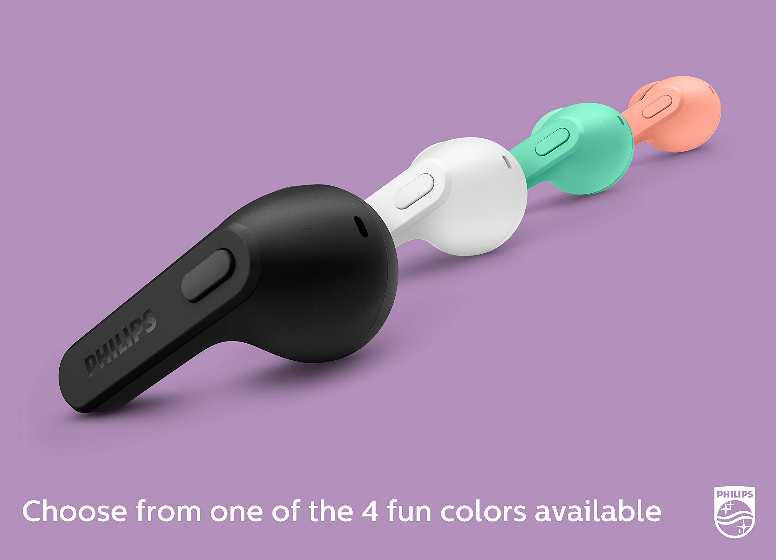 PHILIPS T2206 True Wireless Earbuds with IPX4 Waterproof Rating & Compact Charging Case - Perfect for Running, Gym Workouts & Outdoor Activities