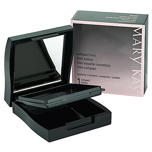 Mary Kay Mini Compact Makeup Set with Cheek Brush & Eye Applicators - Portable Travel Makeup Kit for On-the-Go Touch Ups