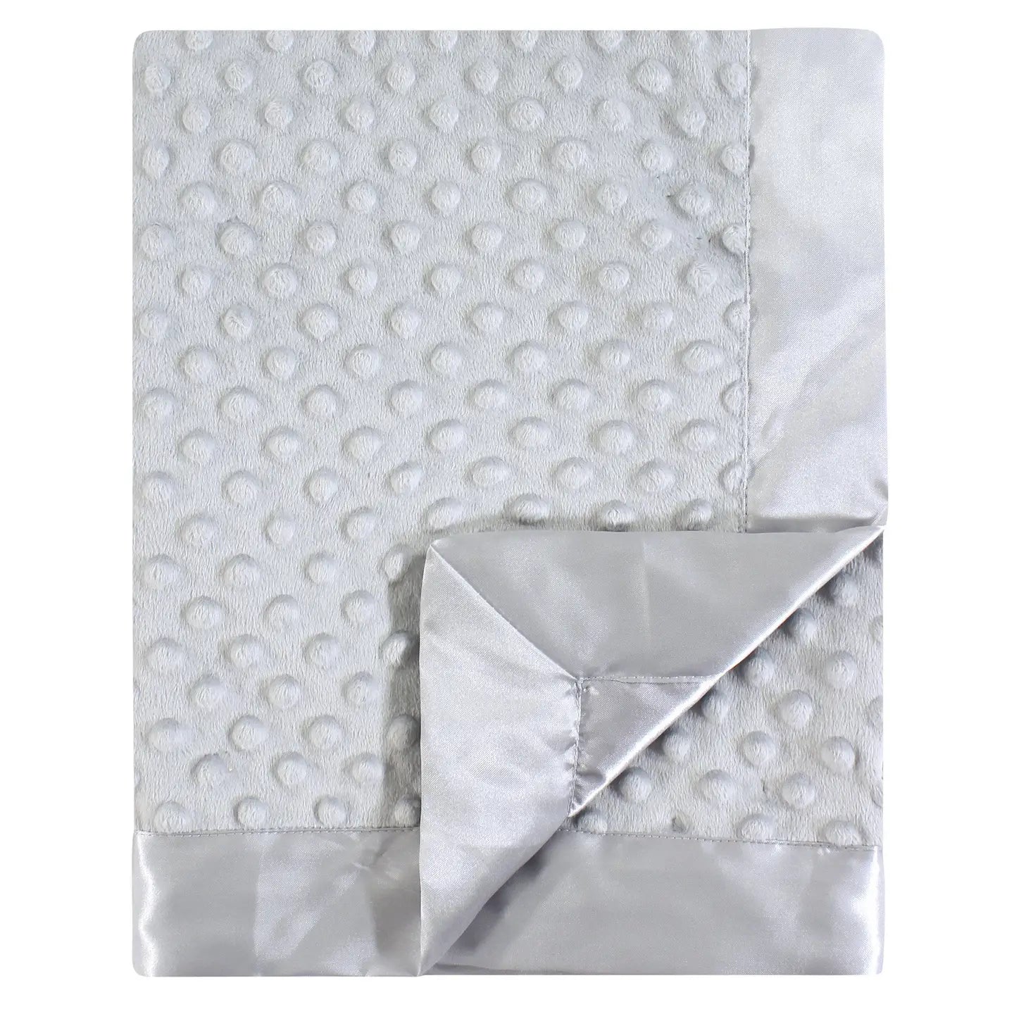 Soft Plush Minky Blanket - Ultra Cozy Grey Fleece Throw Blanket for Bed, Couch & Travel - Perfect for Home, Office and Gifts