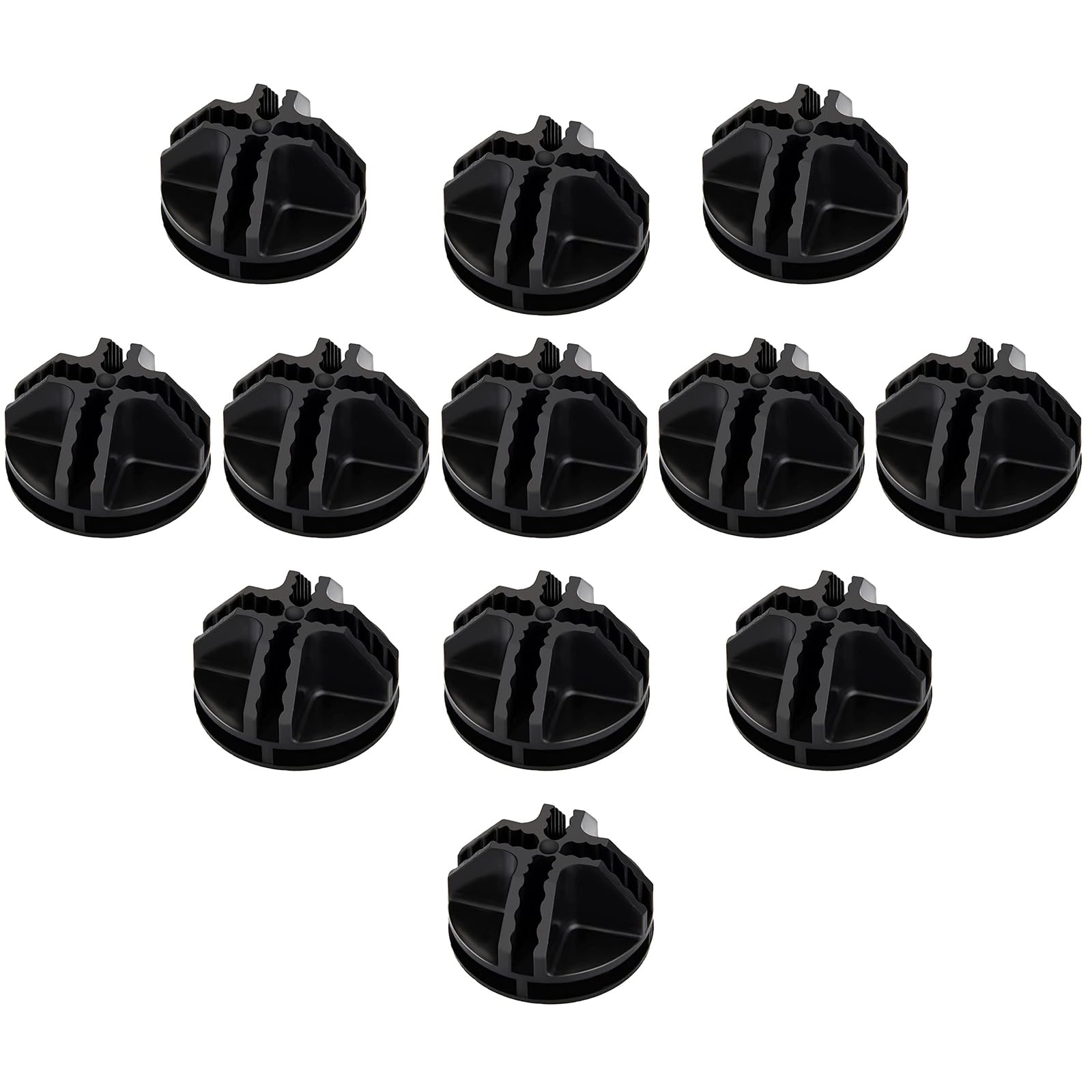 Wire Cube Connectors - Black Plastic Corner Connectors for DIY Cube Storage Shelves, Closet Organizers & Wire Shelving (Pack of 12) | Perfect for Home Organization, Closet Storage & DIY Projects