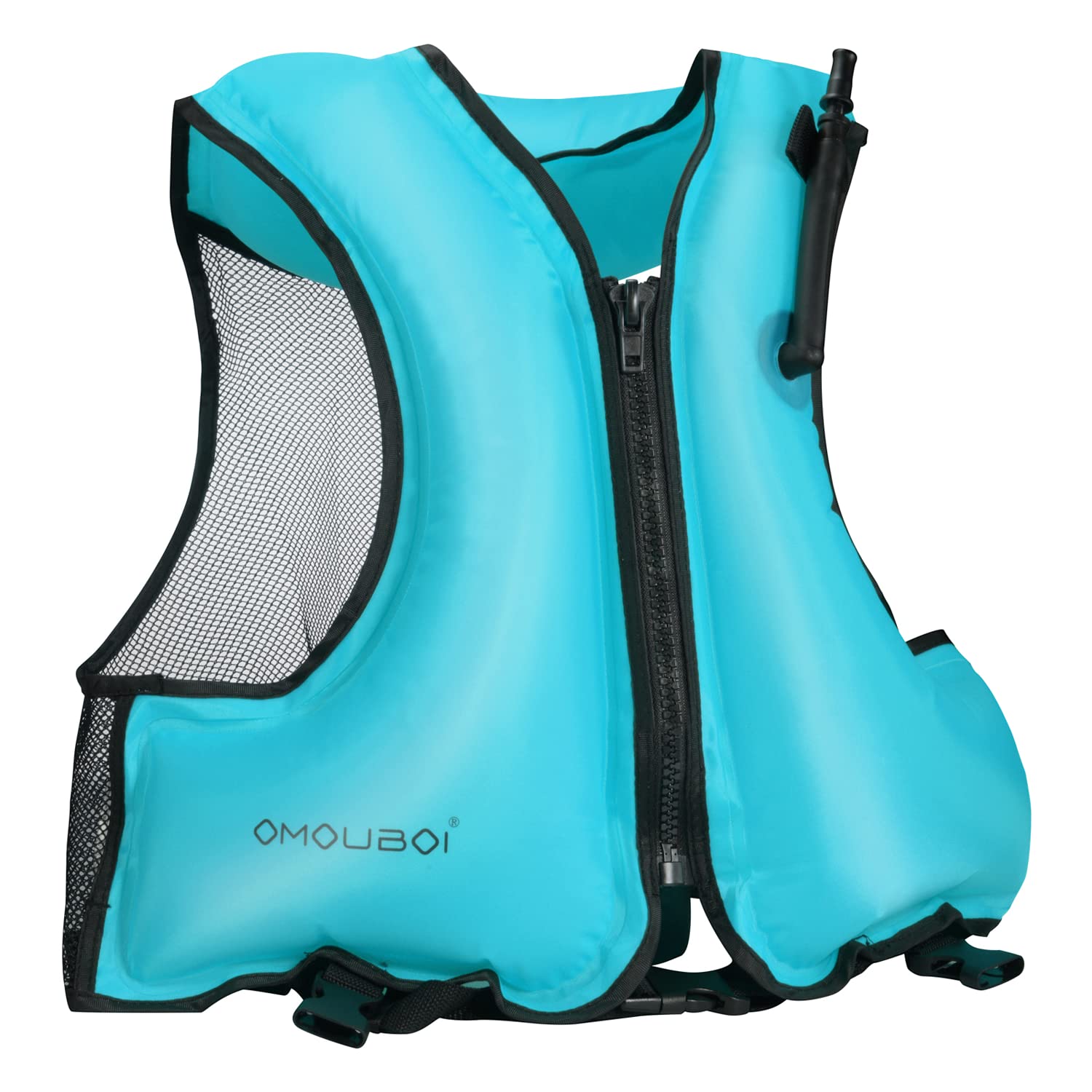 **Inflatable Snorkel Vest for Adults - Adjustable Swim Jacket for Men & Women (40-100kg) - Safety Float Vest for Snorkeling, Kayaking, Paddle Boarding, Fishing & Surfing - Perfect for Beach Vacations & Water Sports**