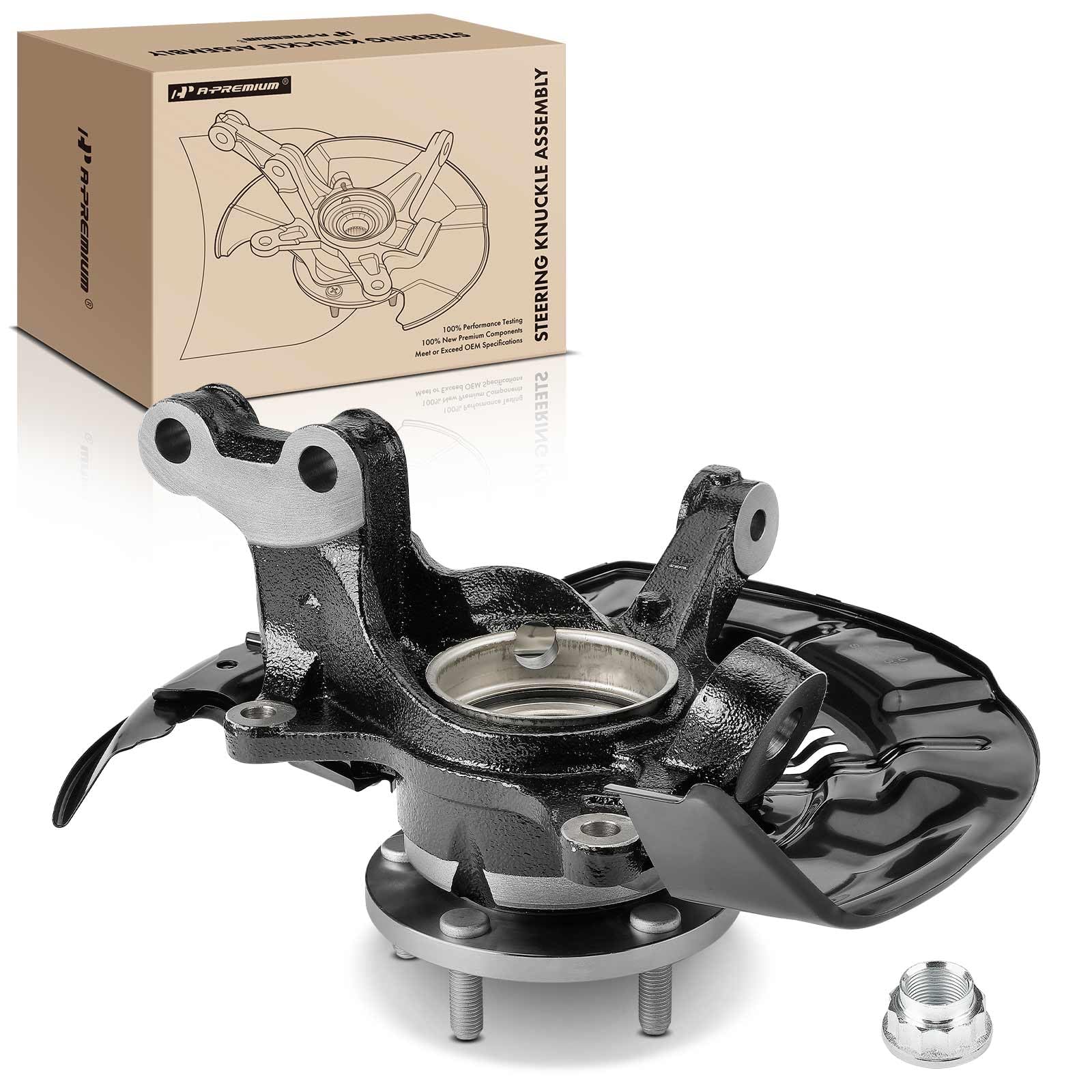 Premium Right Front Steering Knuckle & Wheel Bearing Hub Assembly for 2008-2017 Toyota Highlander & 2010-2015 Lexus RX350/RX450h - Passenger Side Replacement Part | Durable Auto Suspension Component for Smooth Driving & Safe Handling