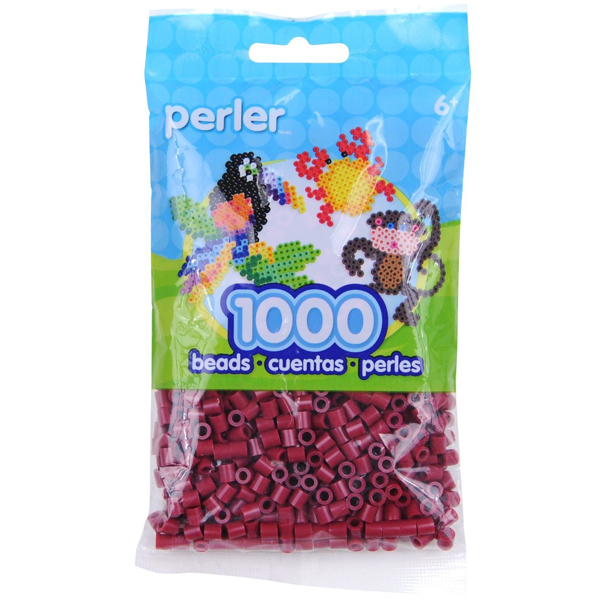 1000pcs Cranapple Red Perler Beads for DIY Crafts, Jewelry Making & Kids Art Projects - Perfect for Hama Bead Kits, Ironing Projects & Creative Gift Ideas