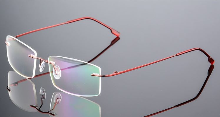 Ultralight Progressive Multifocal Blue Light Blocking Prescription Reading Glasses - Rimless Eyewear for Computer Work, Reading & Daily Use