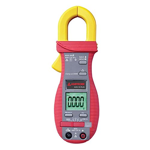 Amprobe ACD-10 PLUS 600A Clamp Multimeter - Digital Clamp Meter for AC/DC Current, Voltage, Resistance Testing - Ideal for Electricians, HVAC Technicians & DIY Home Electrical Projects
