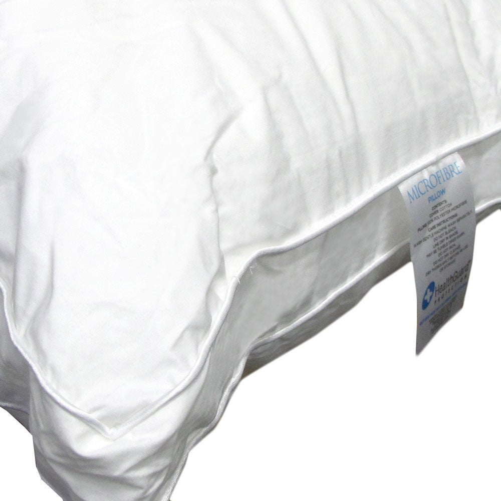 Easyrest Two Microfibre Standard Gusseted Pillows - Ultra Soft Support for Side & Back Sleepers - Perfect for Home, Hotel & Travel Use