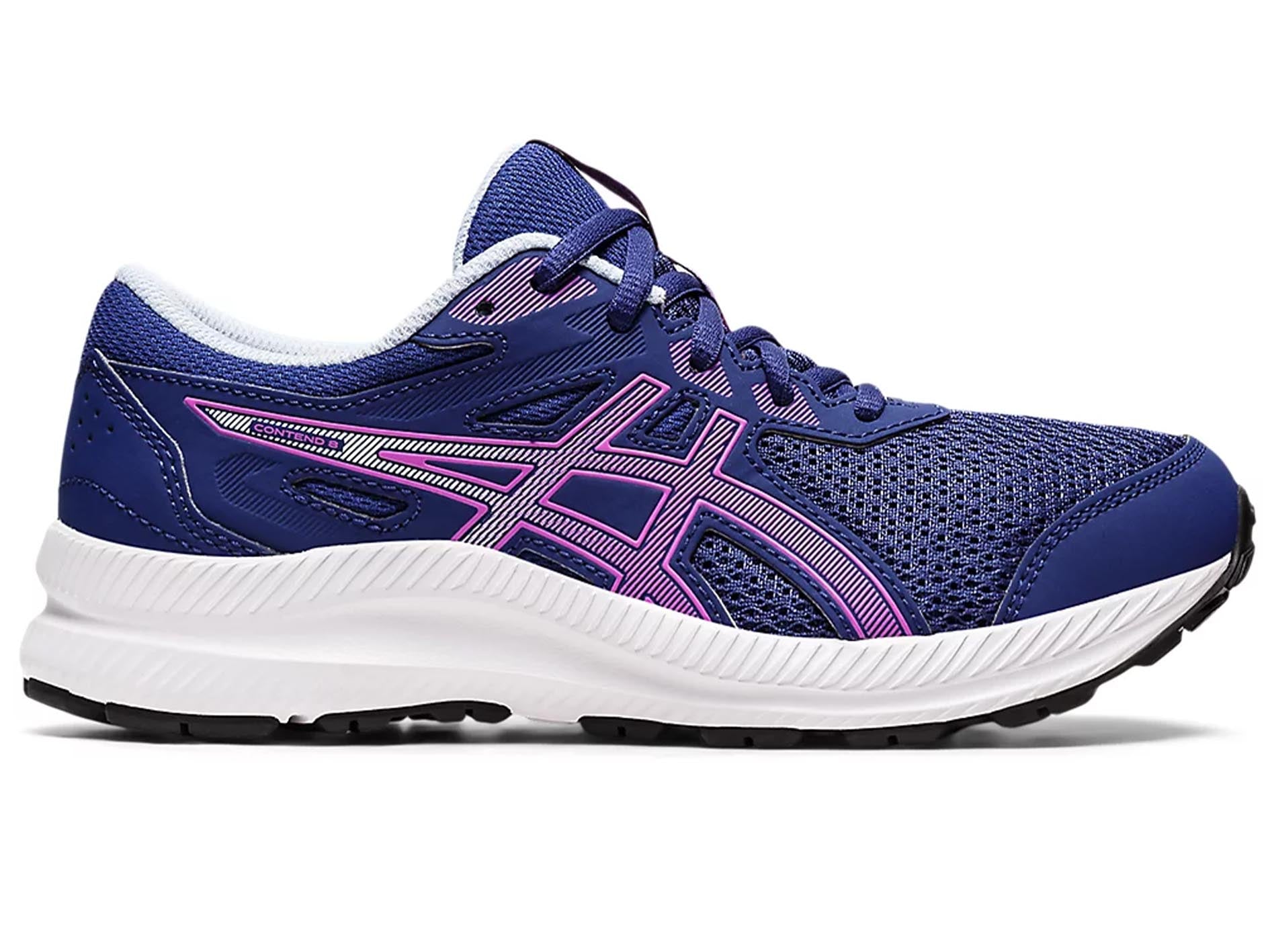 ASICS Kids Contend 8 GS Running Shoes - Lightweight & Breathable for Boys & Girls (Style: 1014A259-400) | Perfect for School, Sports & Daily Activities