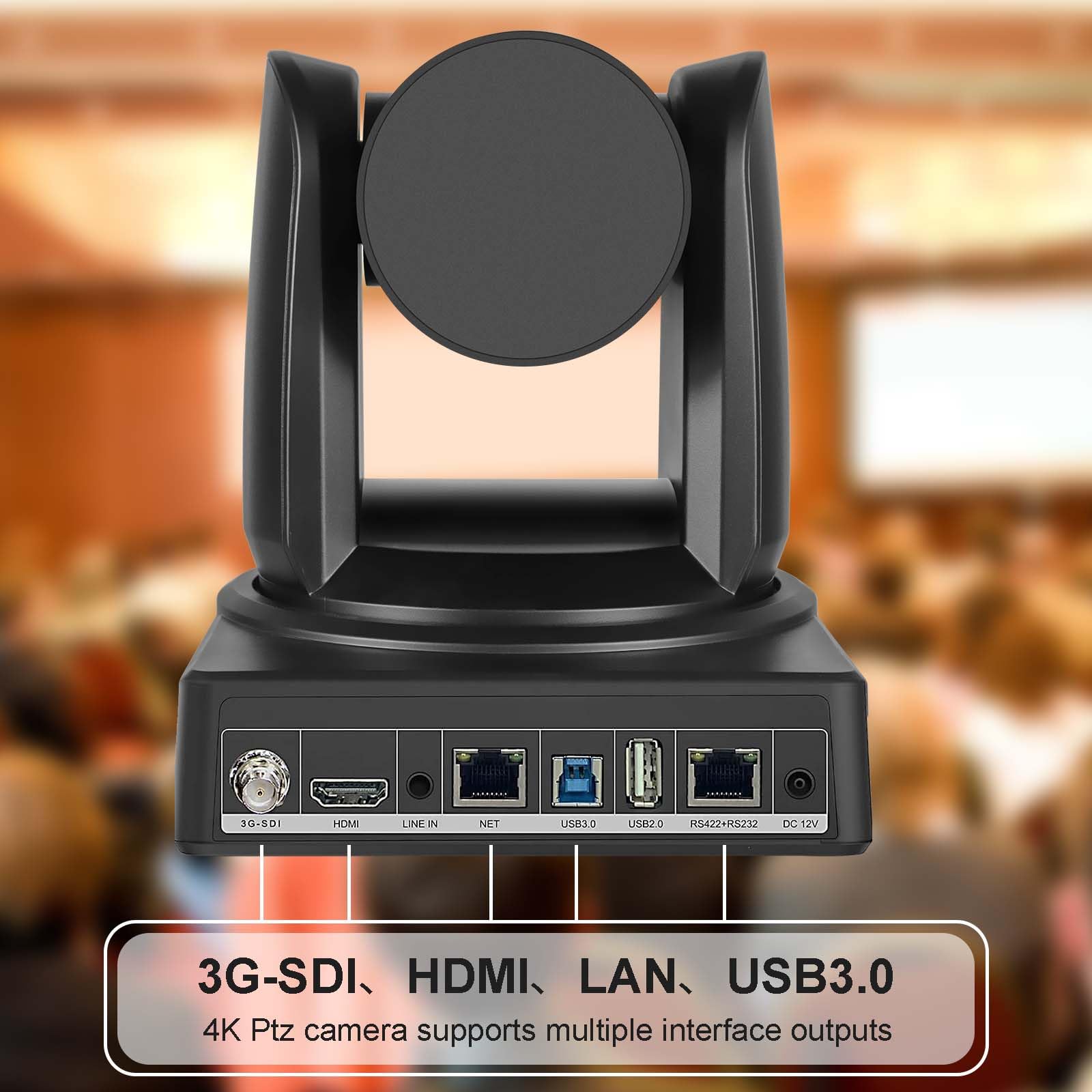 20X Optical Zoom PTZ Camera with HDMI & SDI - IP Live Streaming, PTZ Control for Video Conferencing, Church Services, Live Events and Broadcasting