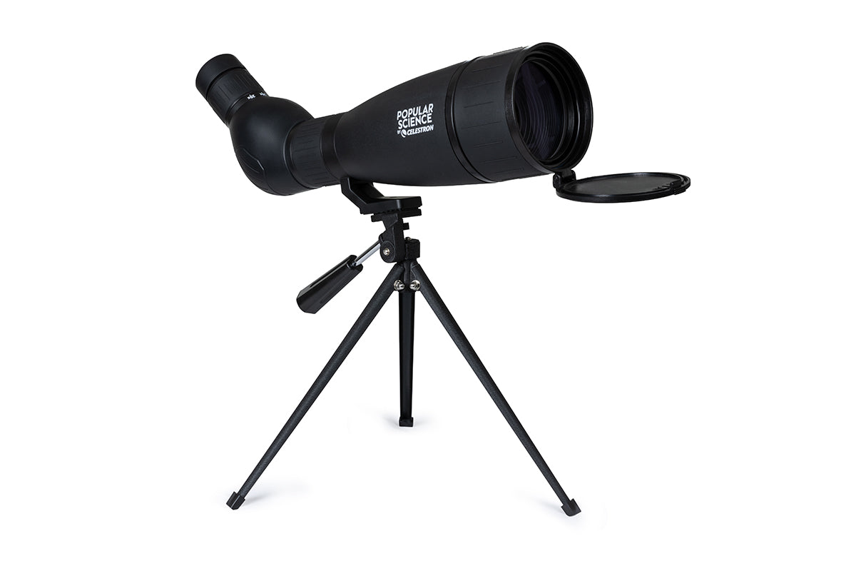 Celestron LandScout 20-60x80mm Angled Zoom Spotting Scope with Smartphone Adapter & Bluetooth Remote - High-Powered Telescope for Bird Watching, Hunting, and Outdoor Observation - Perfect for Wildlife Enthusiasts and Nature Explorers