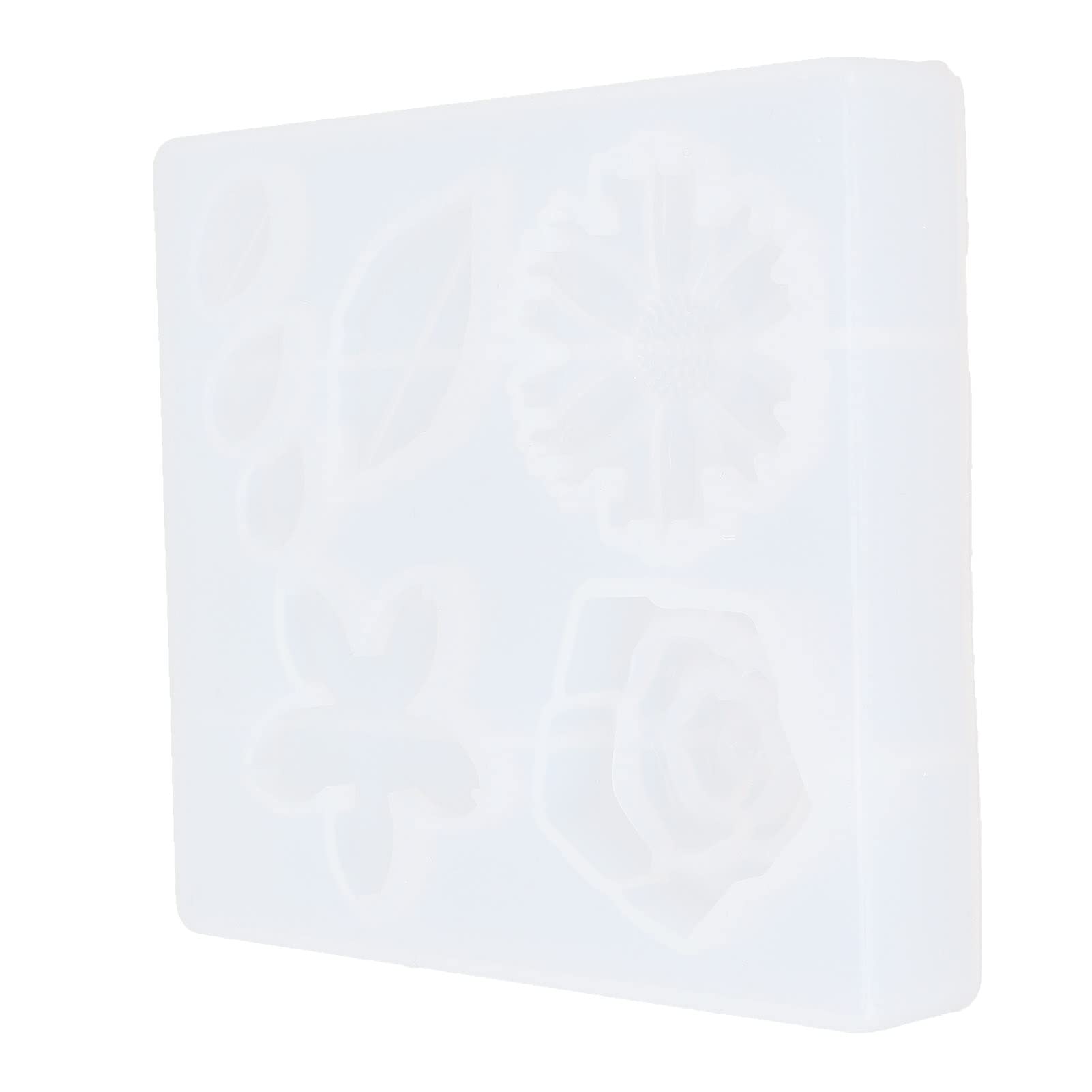 DIY Silicone Flower Leaf Mold - Soft Flexible Candle Making Molds for Epoxy Resin, Aromatherapy, Crystal Crafts - Perfect for Wedding Decor, Home Fragrance, and DIY Gift Projects