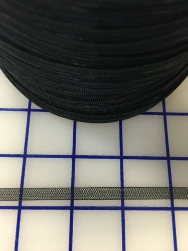 1/4 Inch Wide Heavy Black Horsehair Braid - Premium Trimming & Upholstery Material for Costumes, Crafts & Furniture Restoration